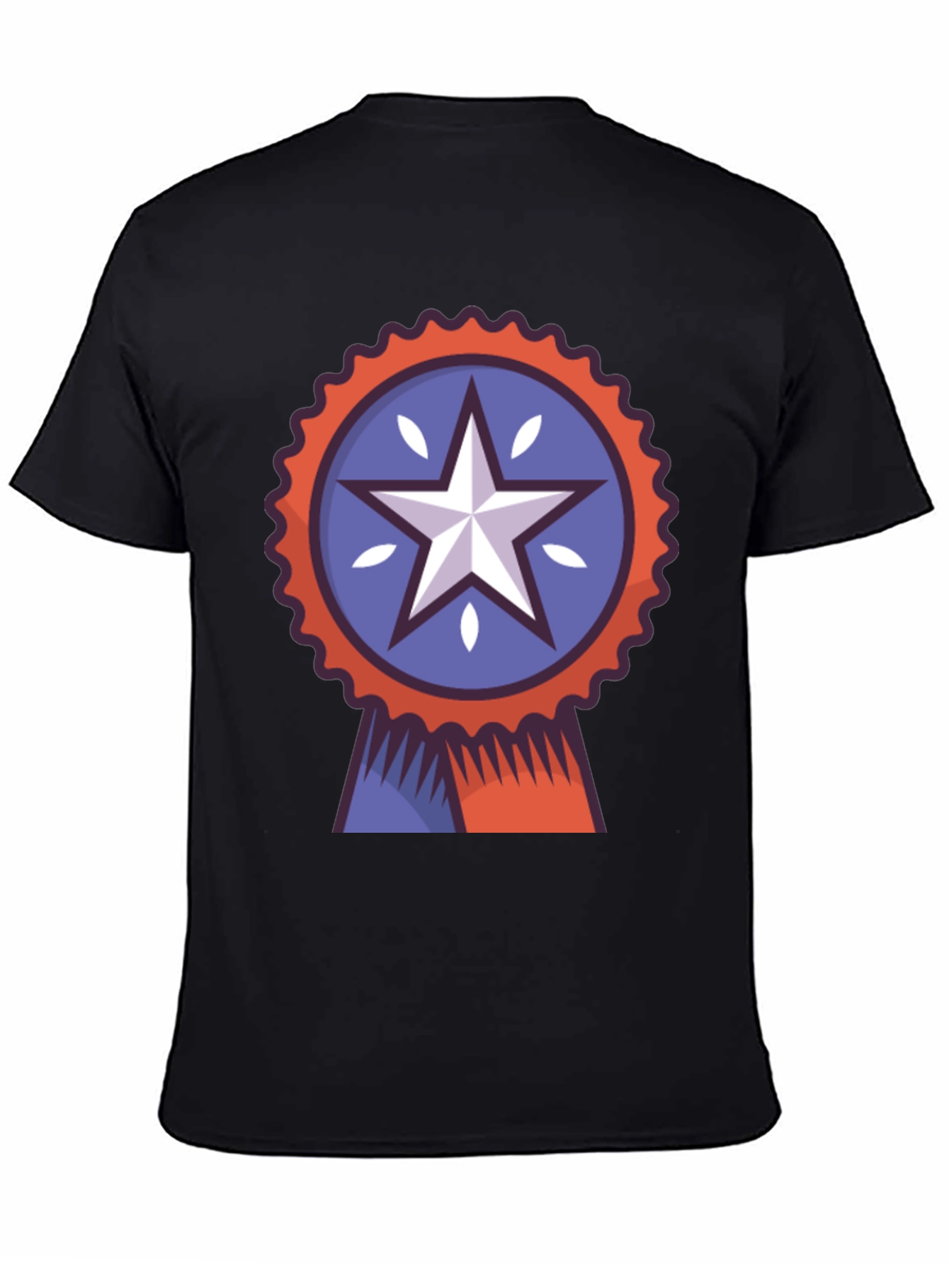 Patriotic Star Ribbon Graphic Tee