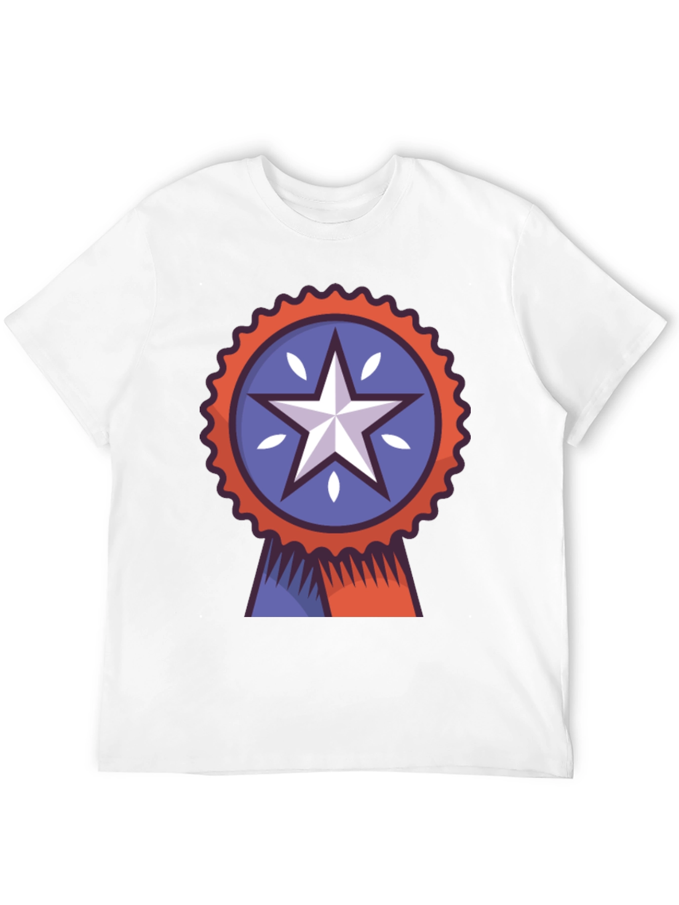 Patriotic Star Ribbon Graphic Tee