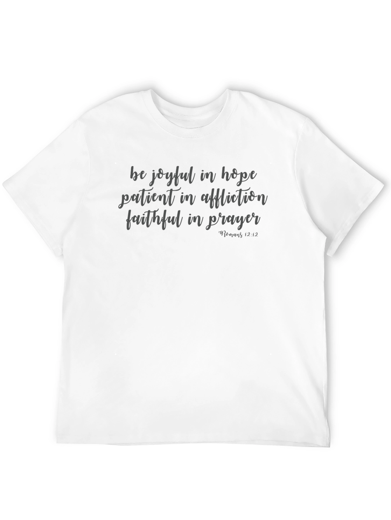 Faith Hope Prayer Black Graphic T-Shirt