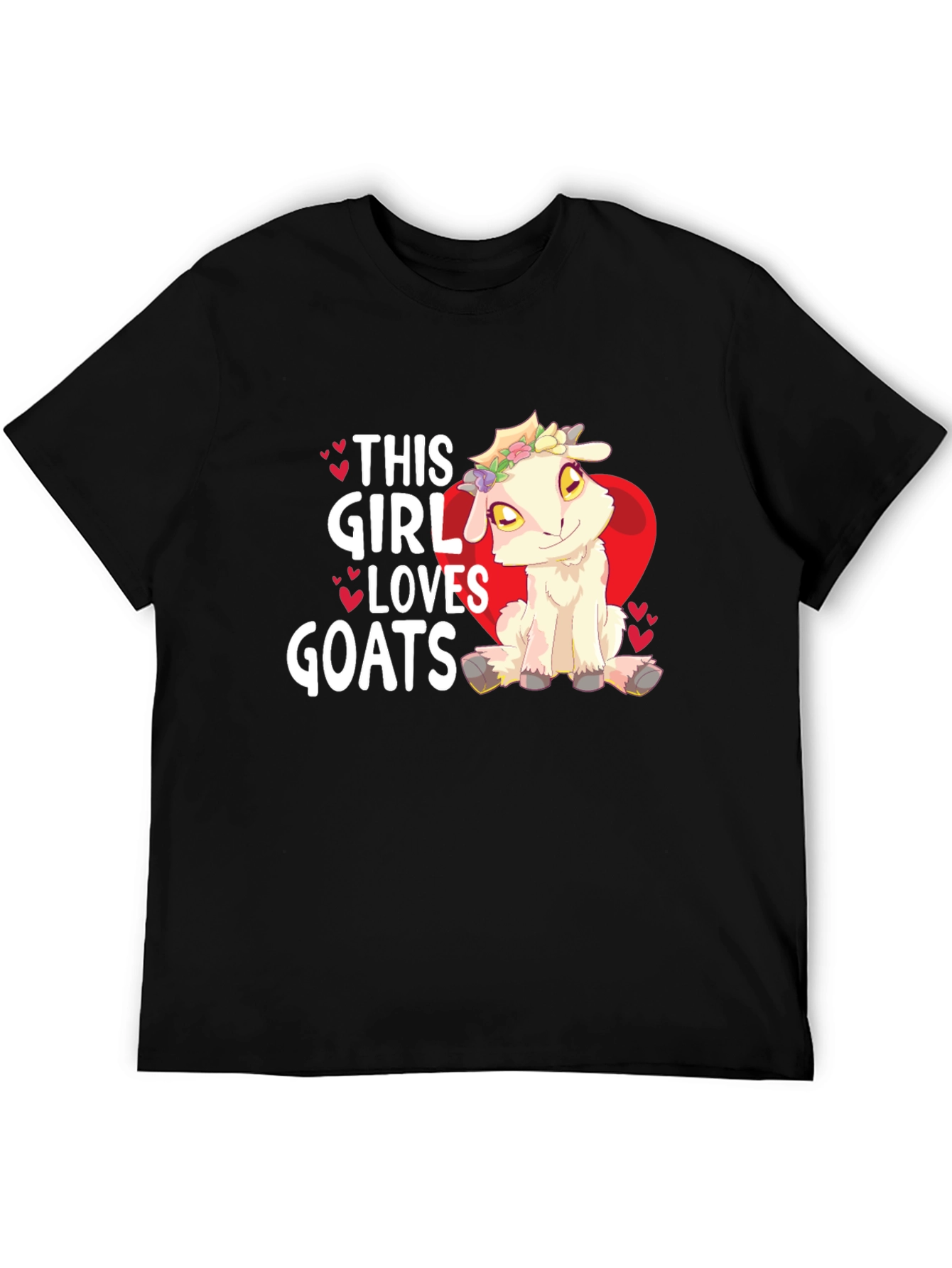 This Girl Loves Goats T-Shirt - Cute Animal Design