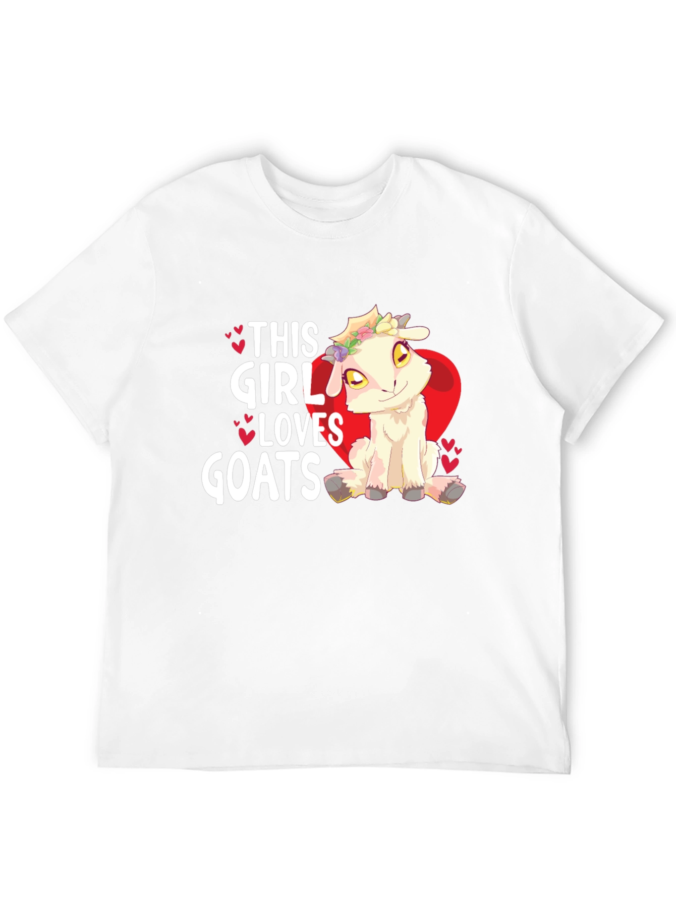 This Girl Loves Goats T-Shirt - Cute Animal Design