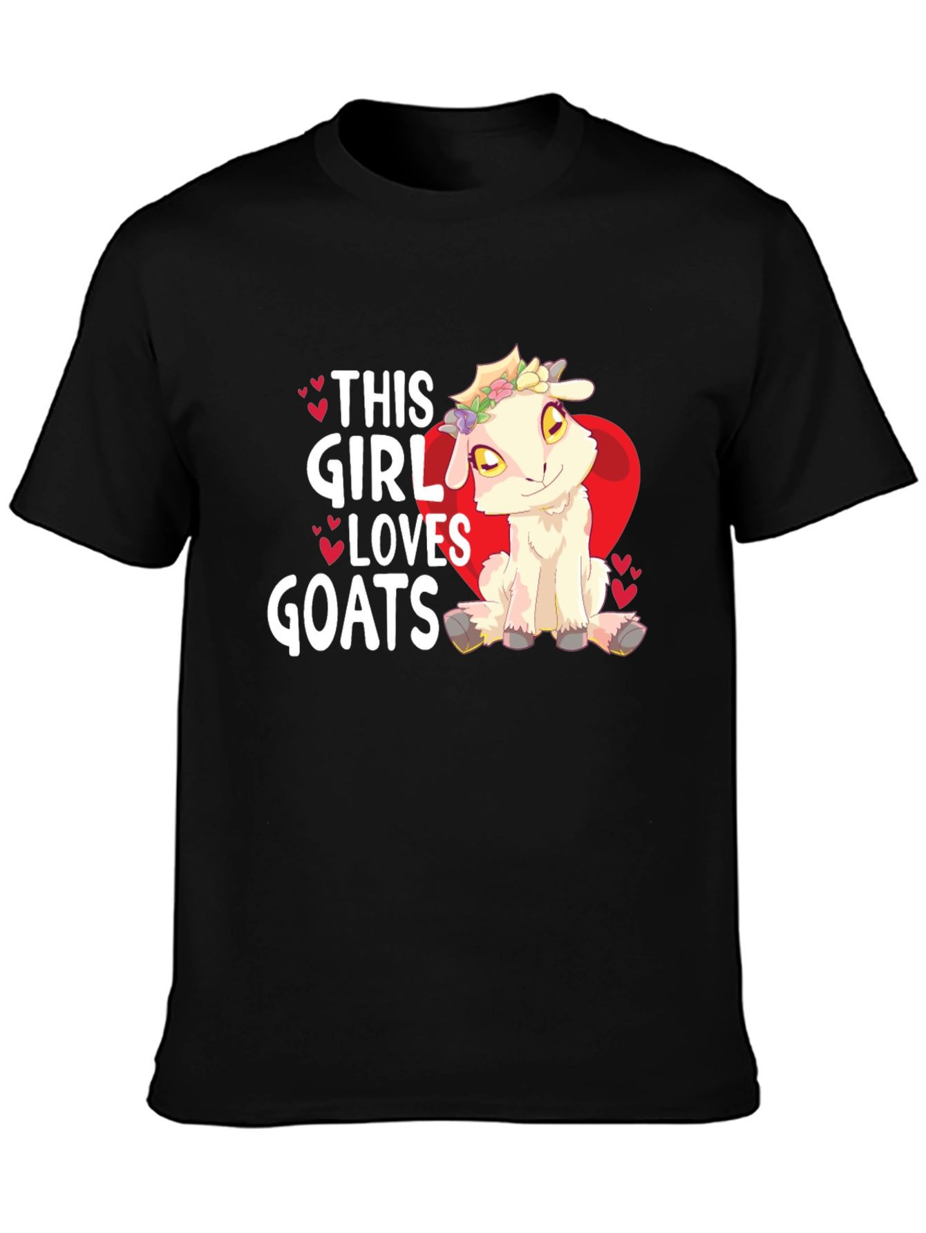 This Girl Loves Goats T-Shirt - Cute Animal Design