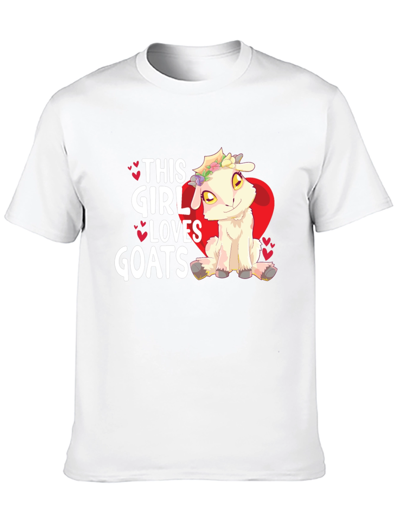 This Girl Loves Goats T-Shirt - Cute Animal Design