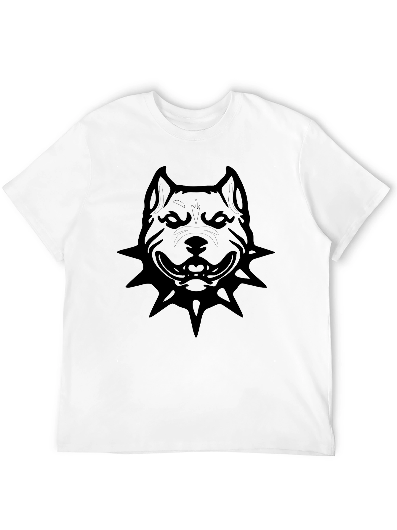 Mens Black Pitbull Graphic T-Shirt