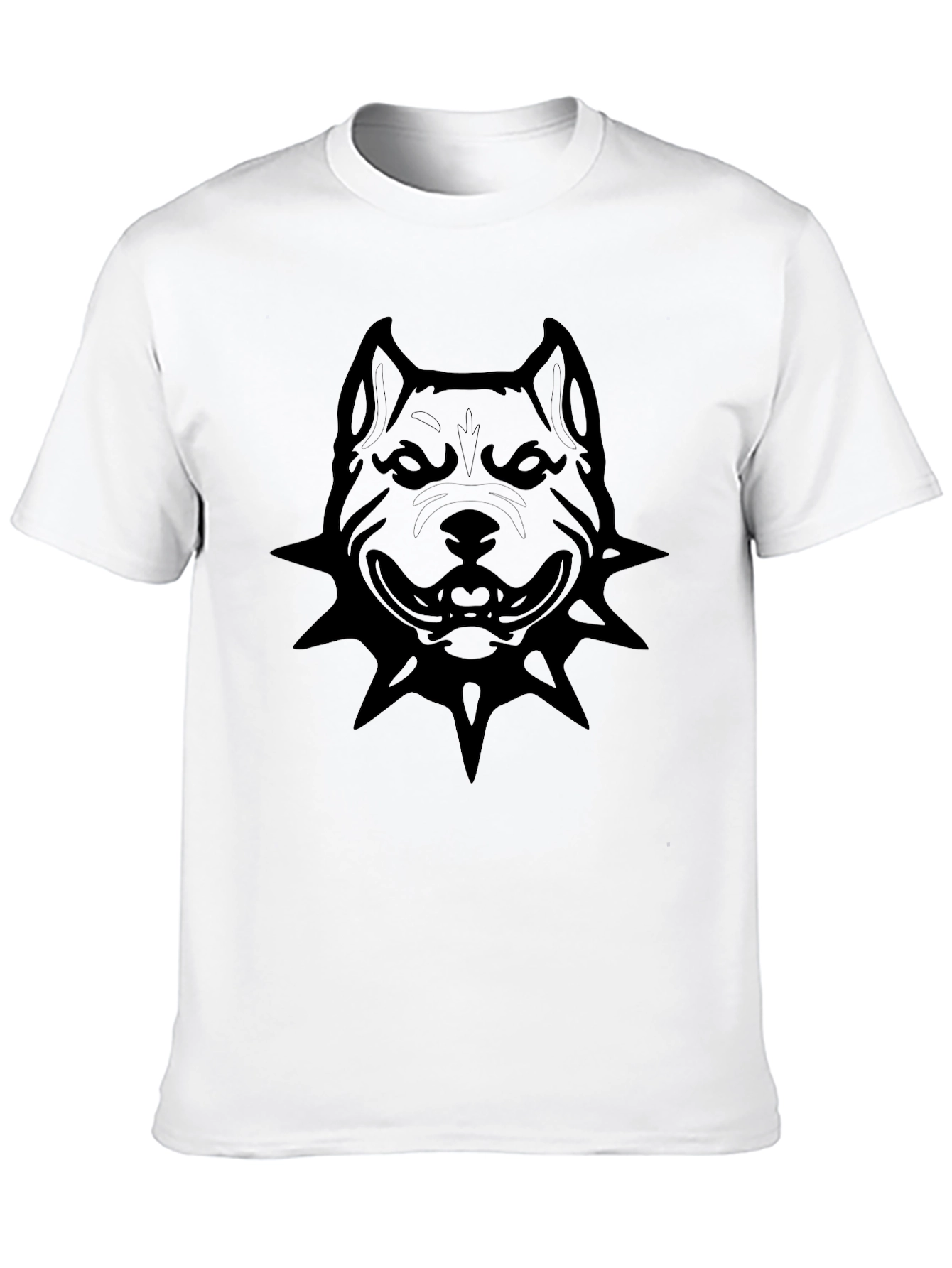 Mens Black Pitbull Graphic T-Shirt