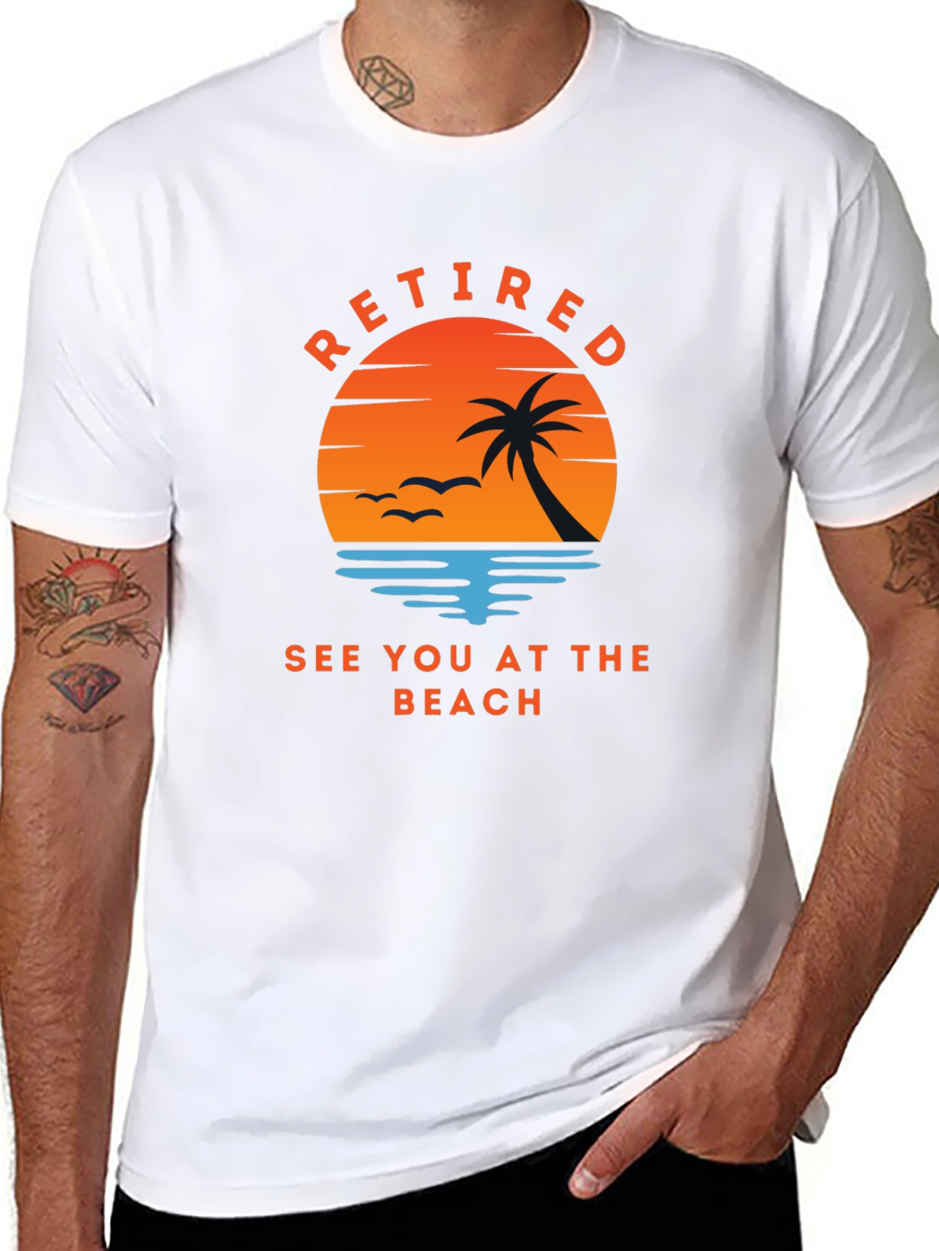 Retired See You At The Beach Graphic Tee