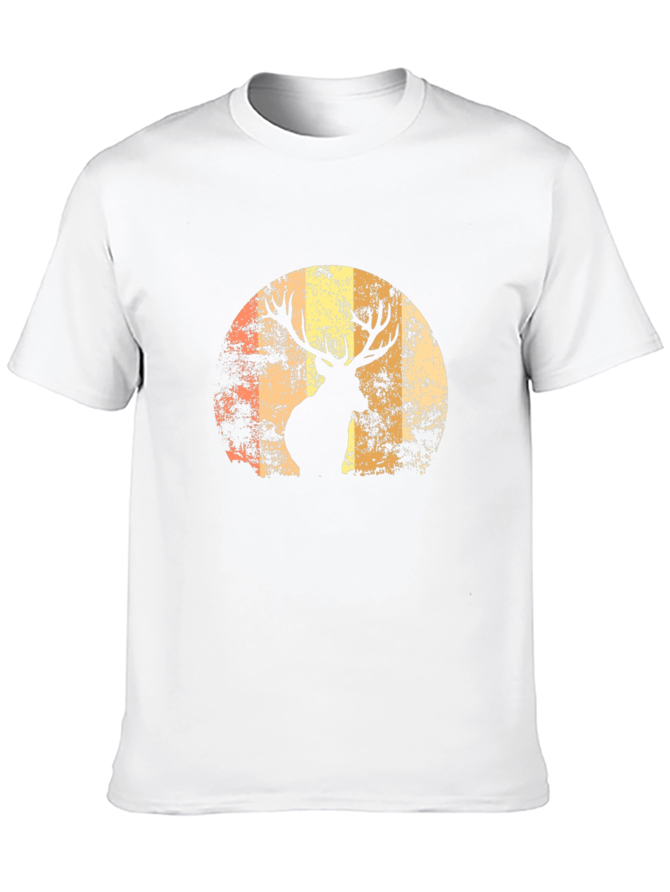 Deer Silhouette Graphic Tee - Mens Black T-Shirt