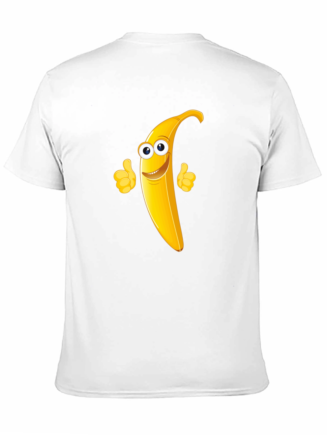 Banana Character Black T-Shirt