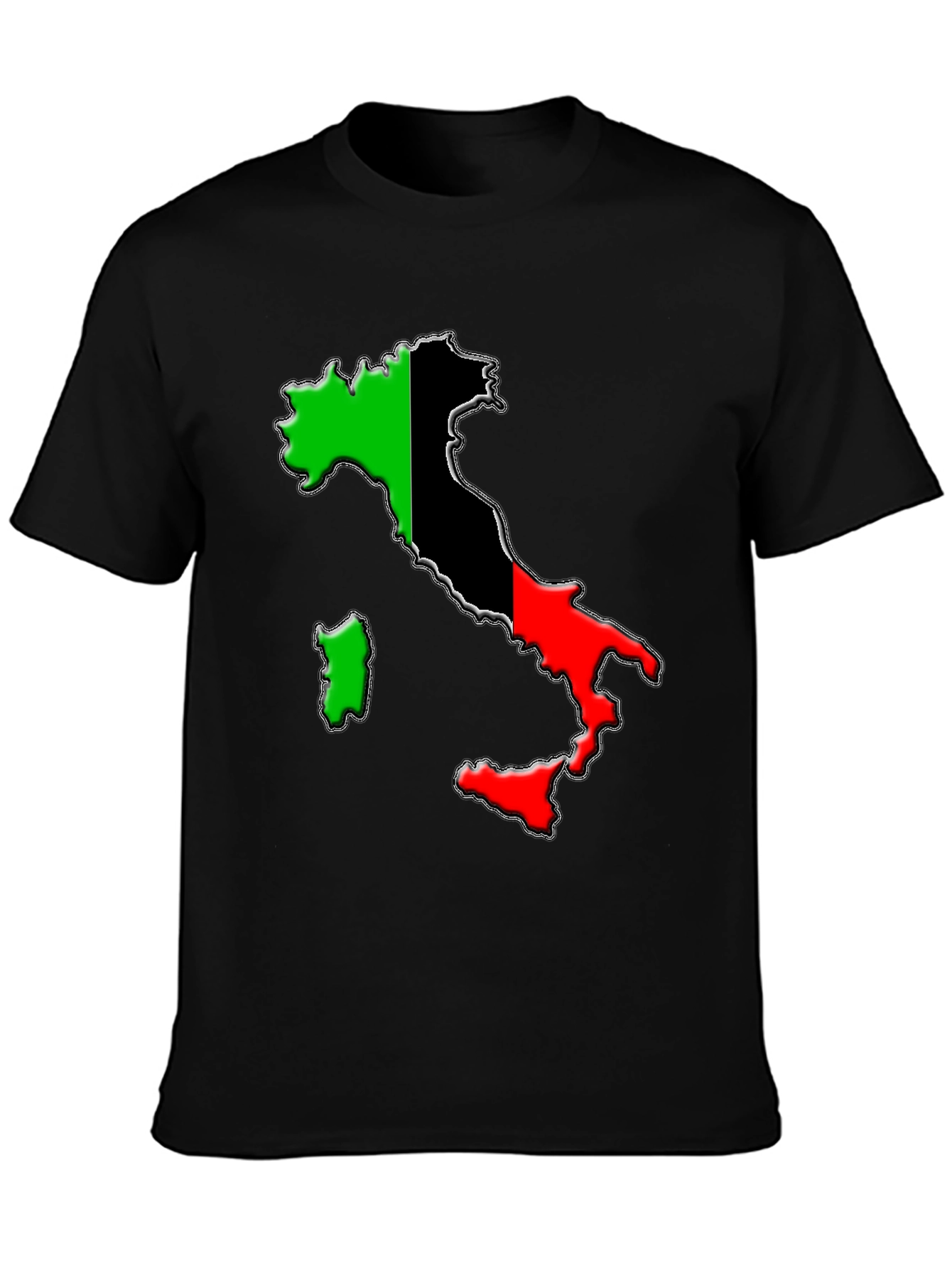 Italy Flag Map Graphic Tee - Stylish Unisex T-Shirt
