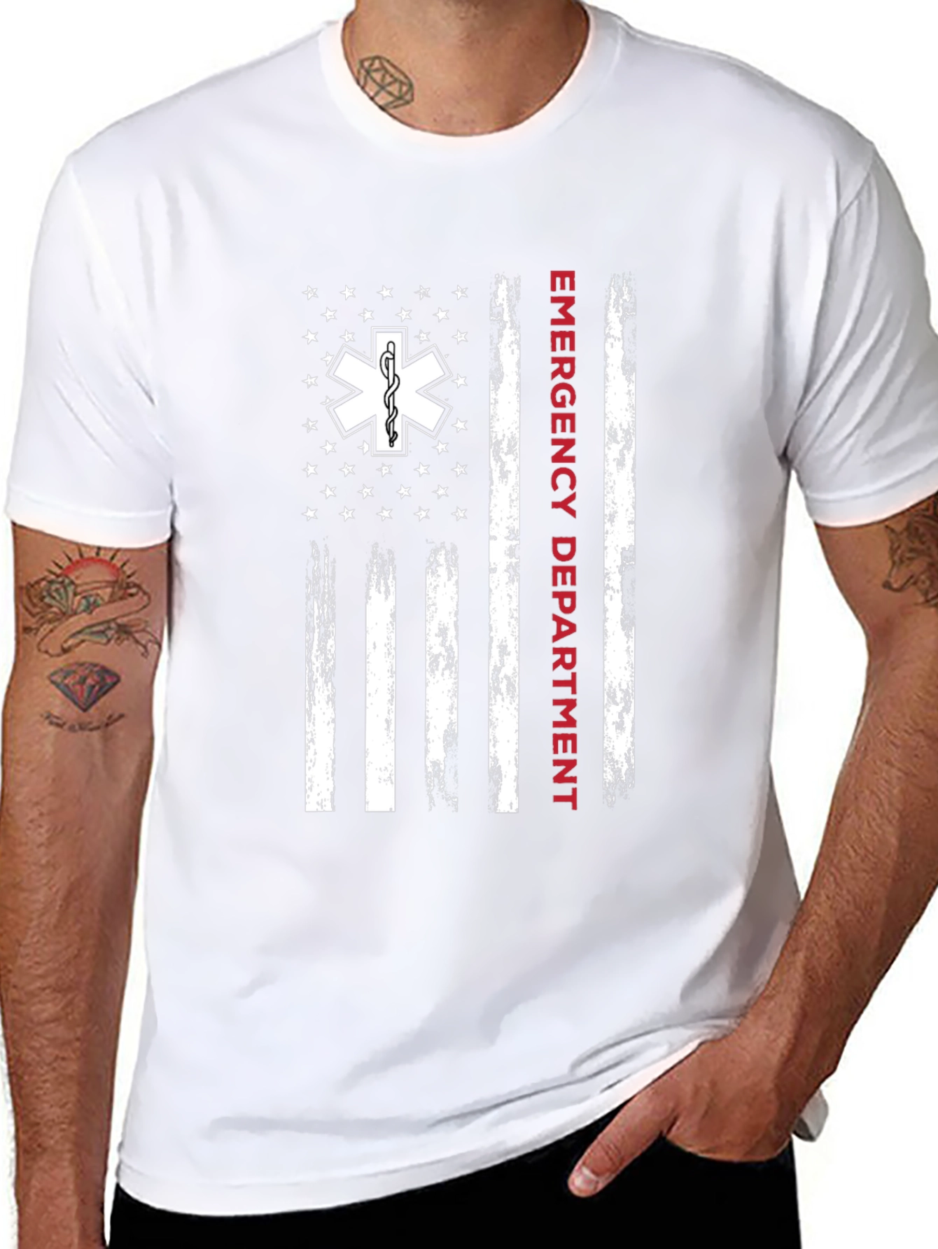 Emergency Department American Flag T-Shirt