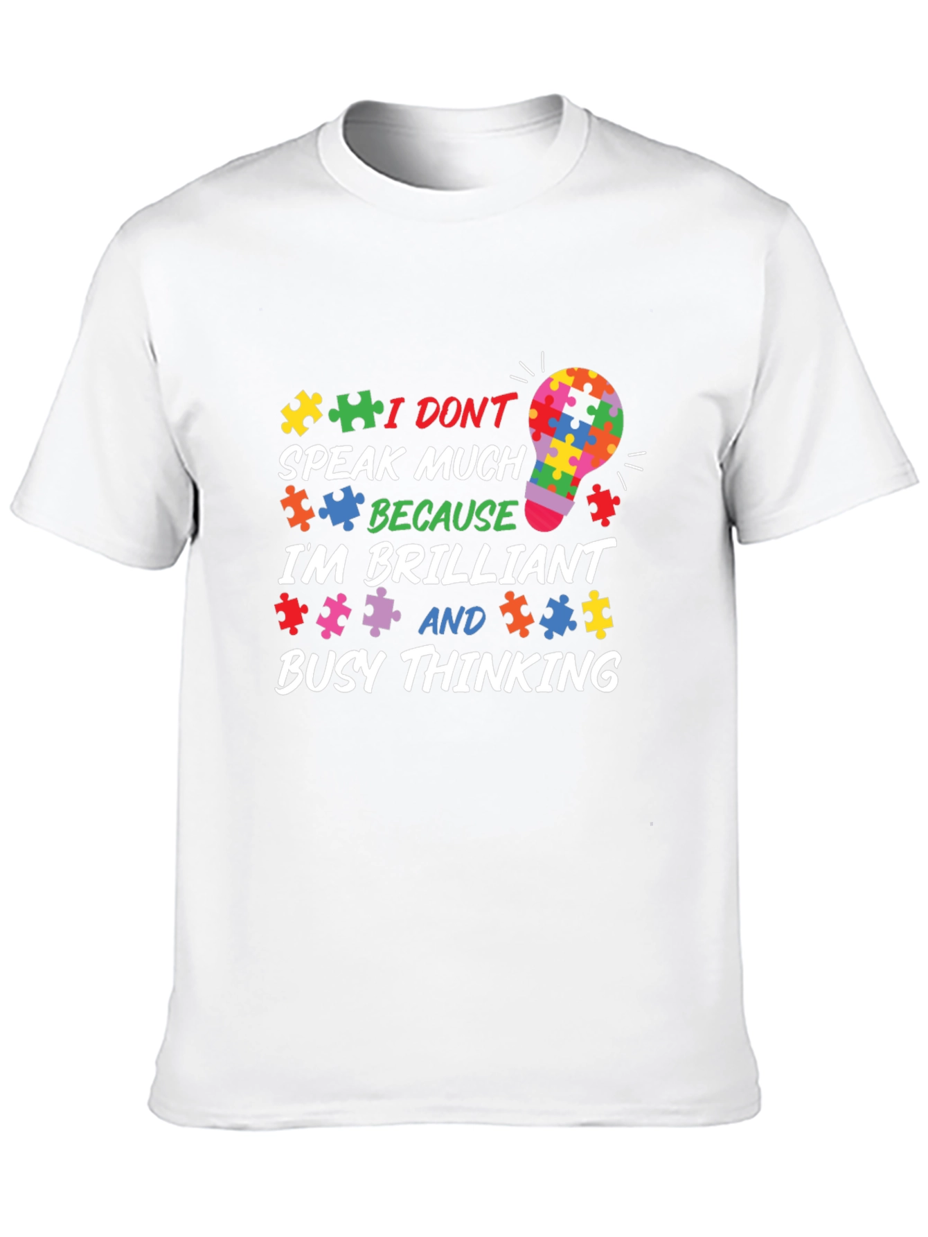 Autism Awareness Puzzle Piece Graphic T-Shirt