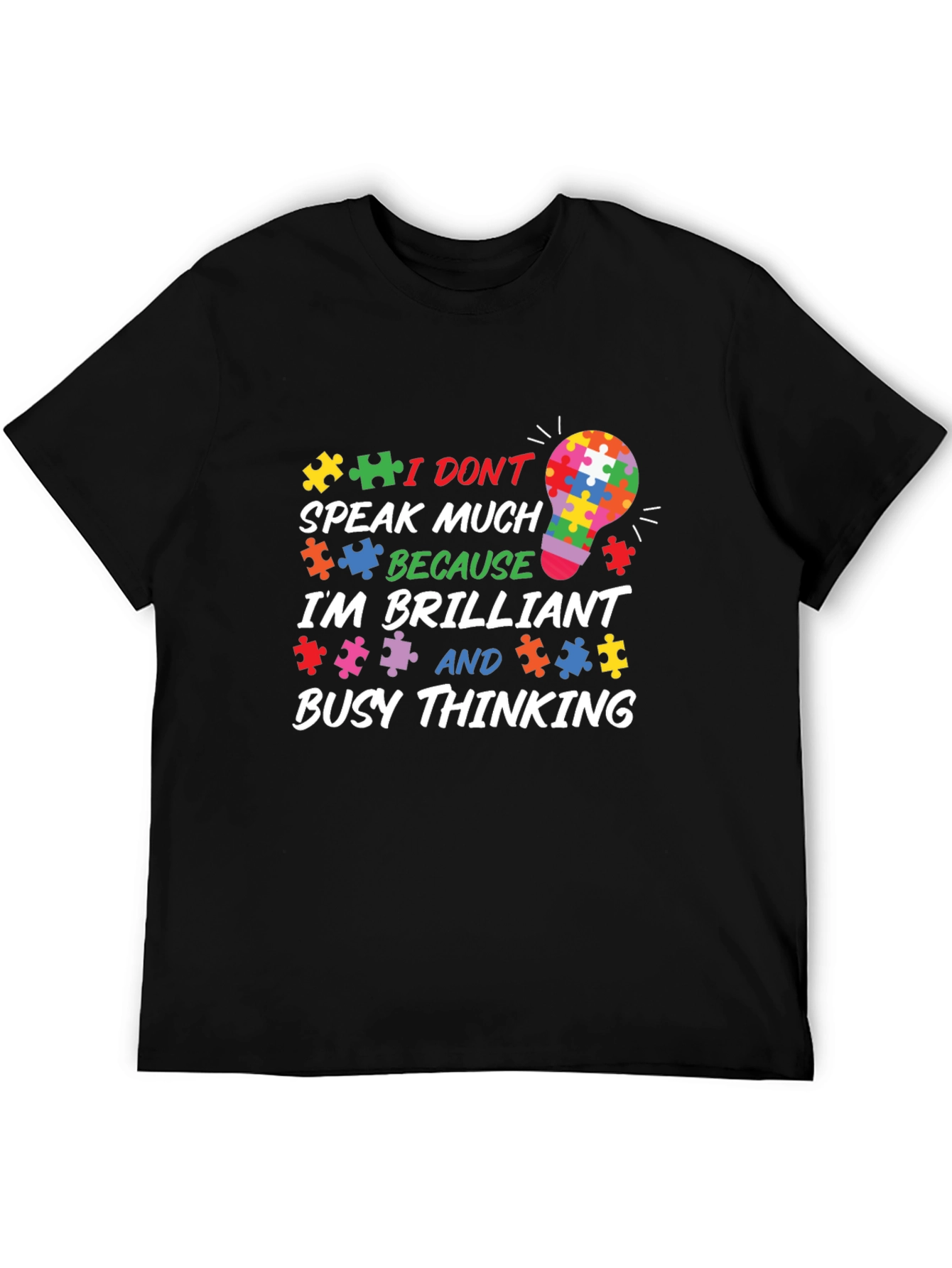 Autism Awareness Puzzle Piece Graphic T-Shirt