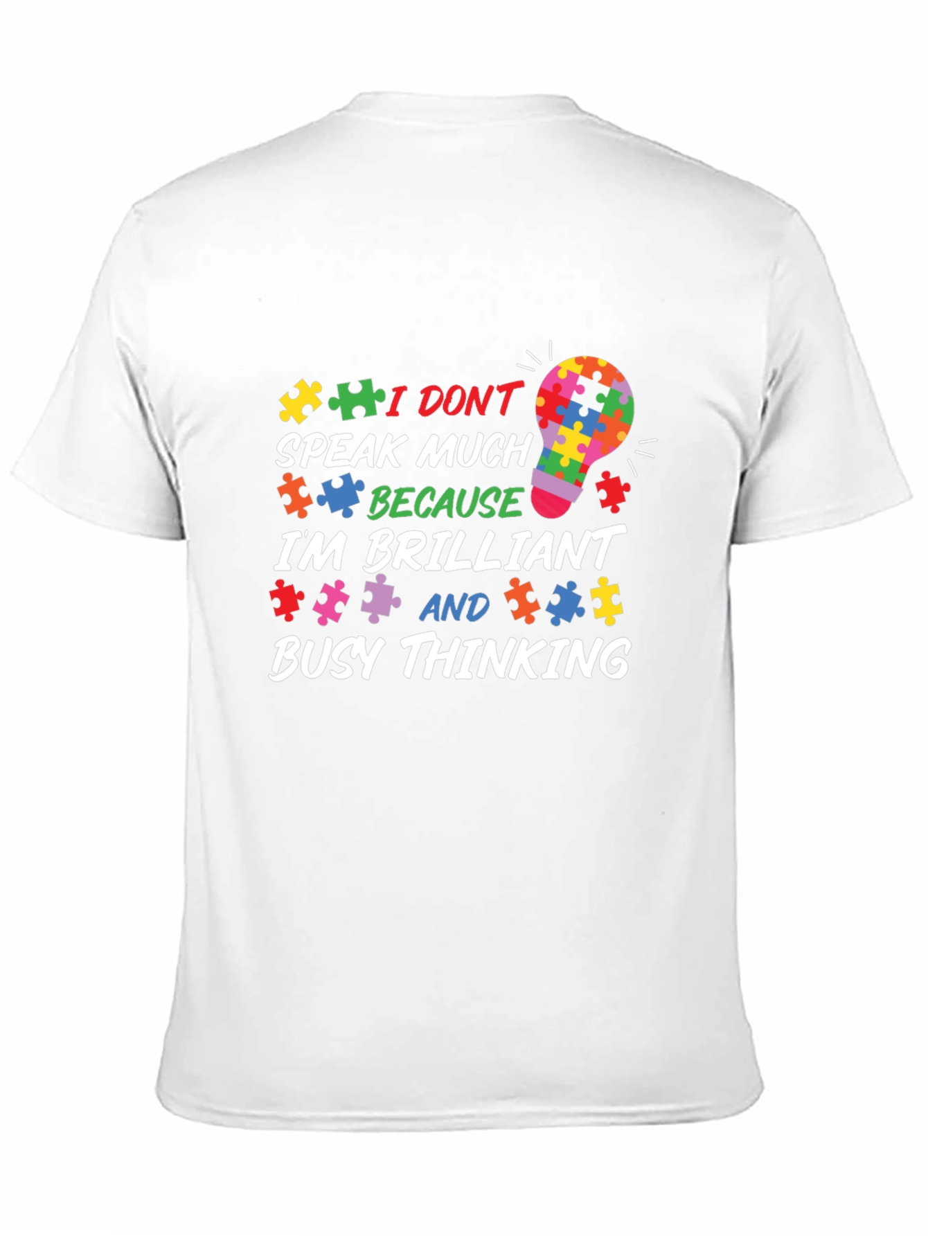 Autism Awareness Puzzle Piece Graphic T-Shirt