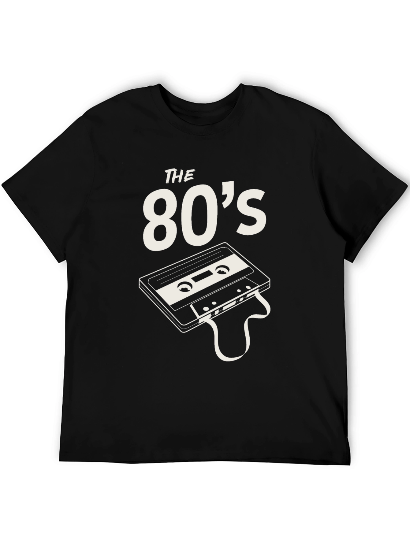 The 80s Cassette Tape Black T-Shirt