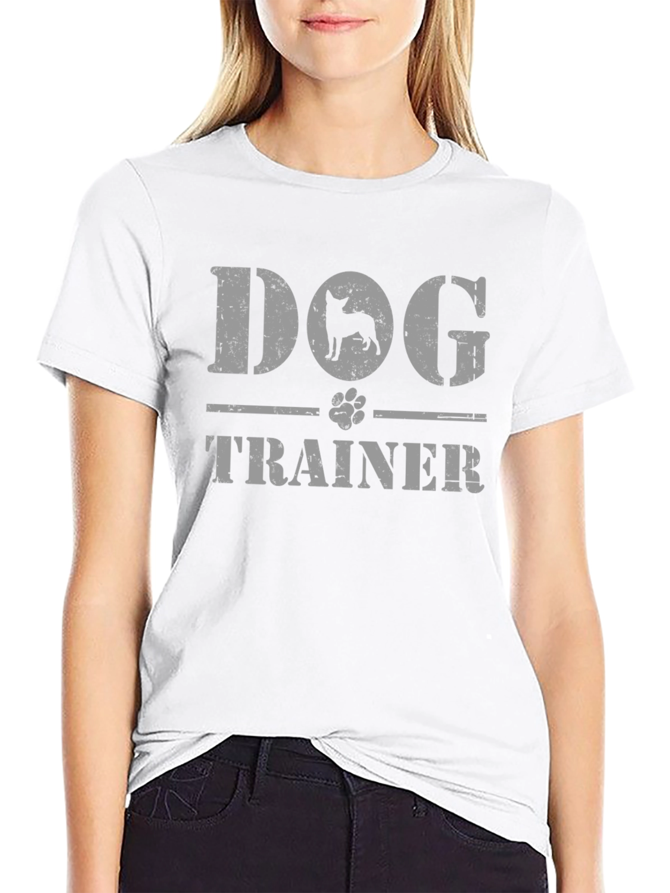 Dog Trainer T-Shirt - Distressed Graphic Tee