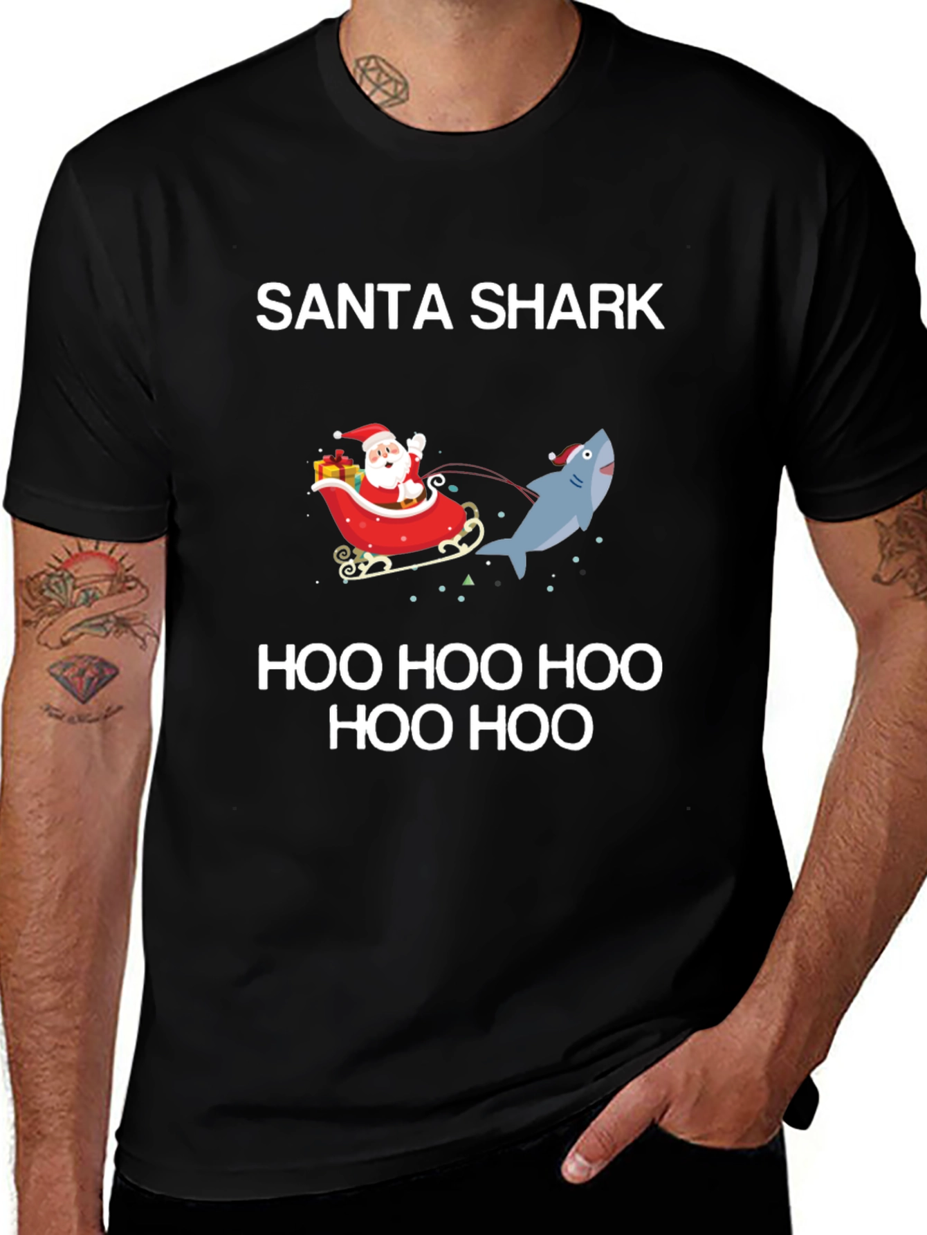 Santa Shark Holiday T-Shirt: Festive Fun