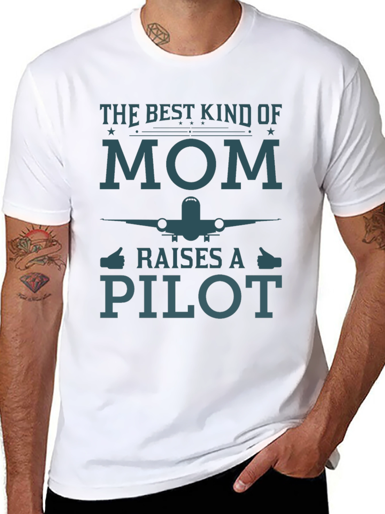 Mom Pilot Graphic T-Shirt