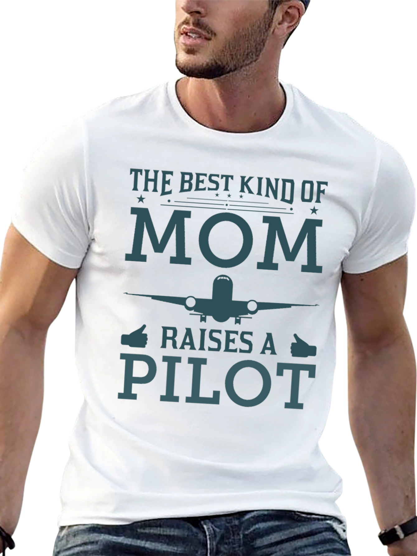 Mom Pilot Graphic T-Shirt