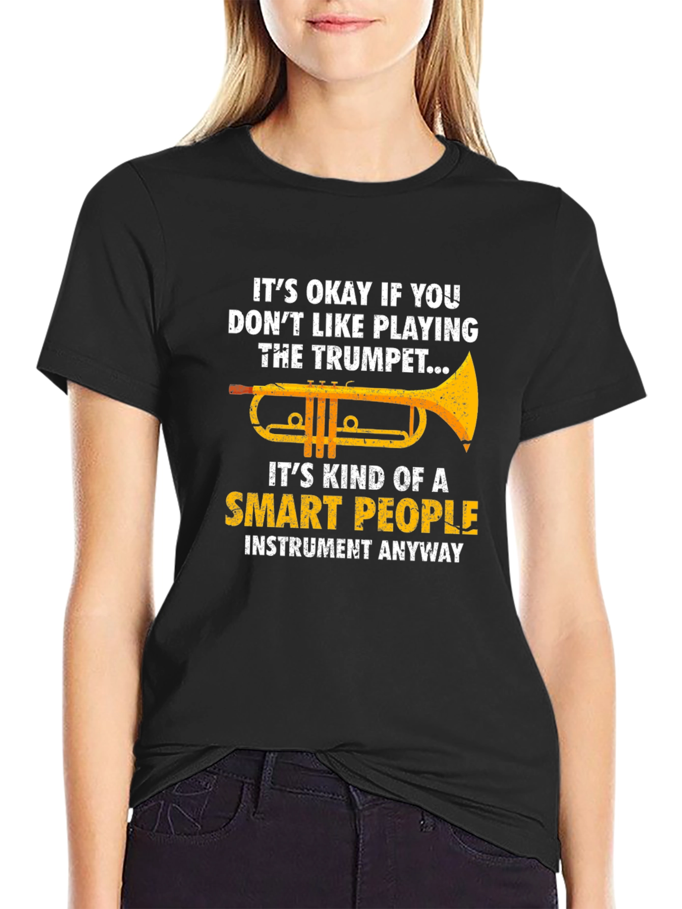 Funny Trumpet Player T-Shirt - Smart People Instrument