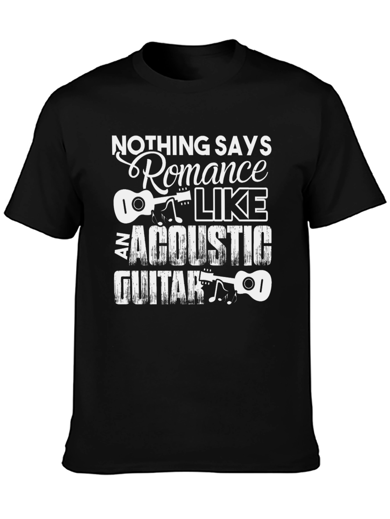 Acoustic Guitar Romance Graphic Tee