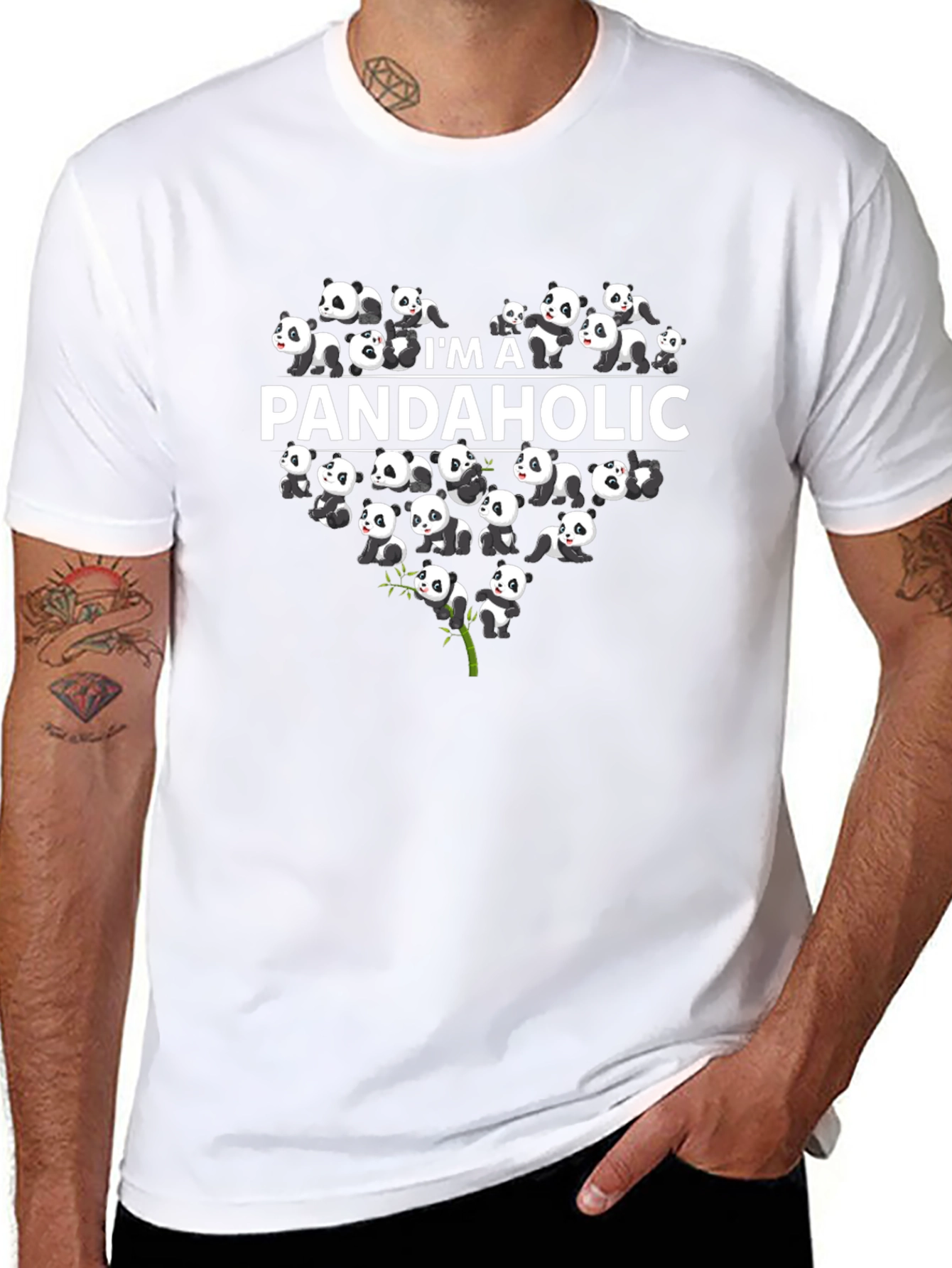 Panda Lover T-Shirt - Im A Pandaholic Tee