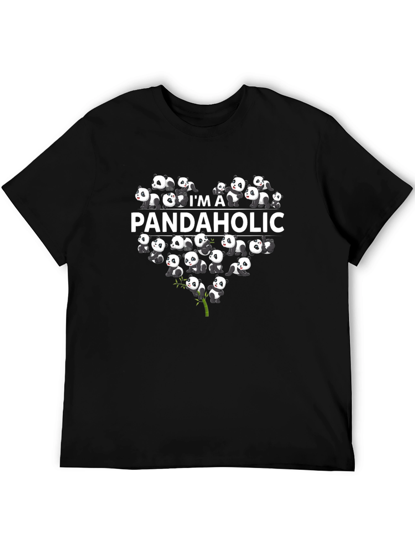 Panda Lover T-Shirt - Im A Pandaholic Tee