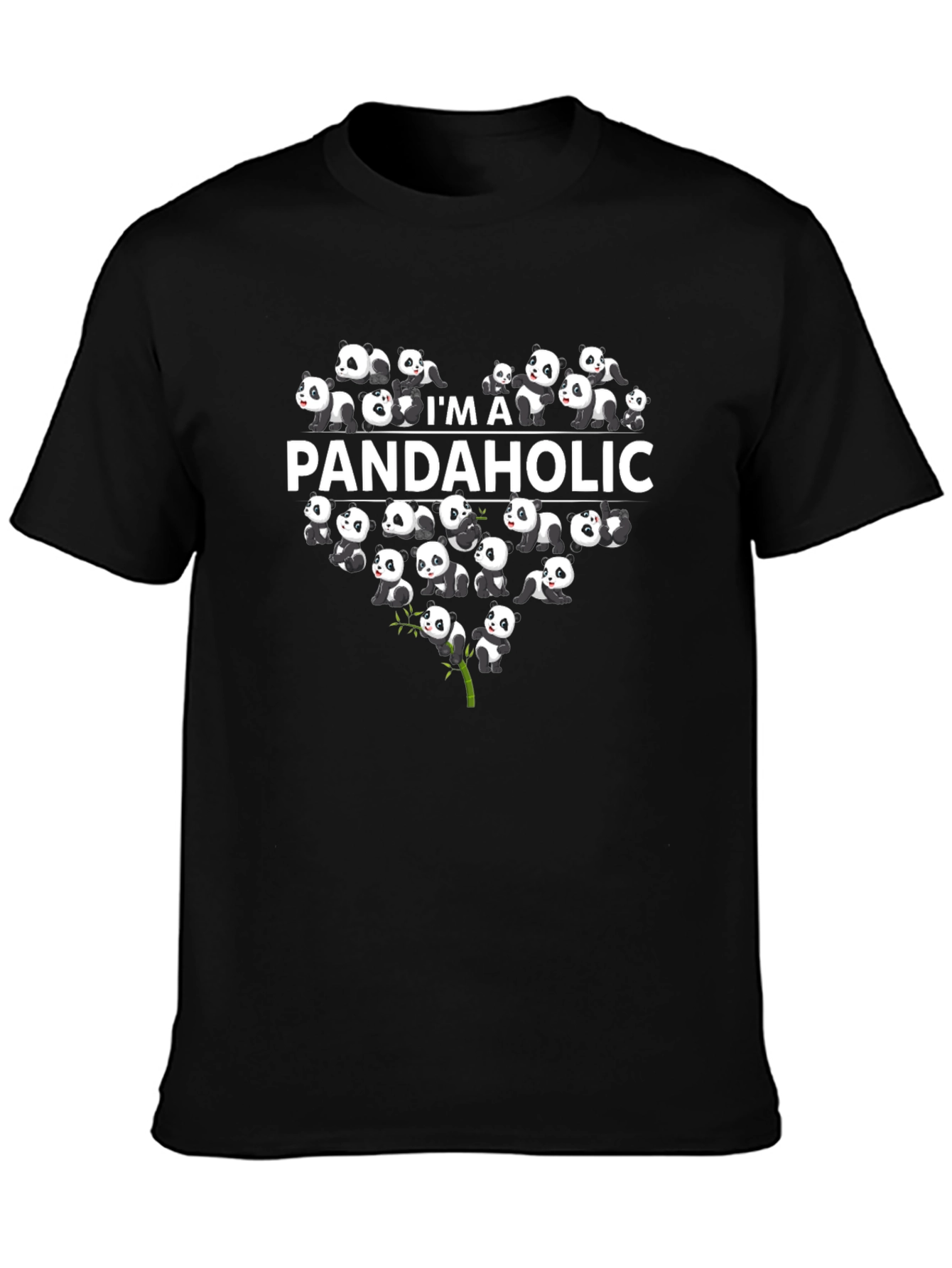 Panda Lover T-Shirt - Im A Pandaholic Tee