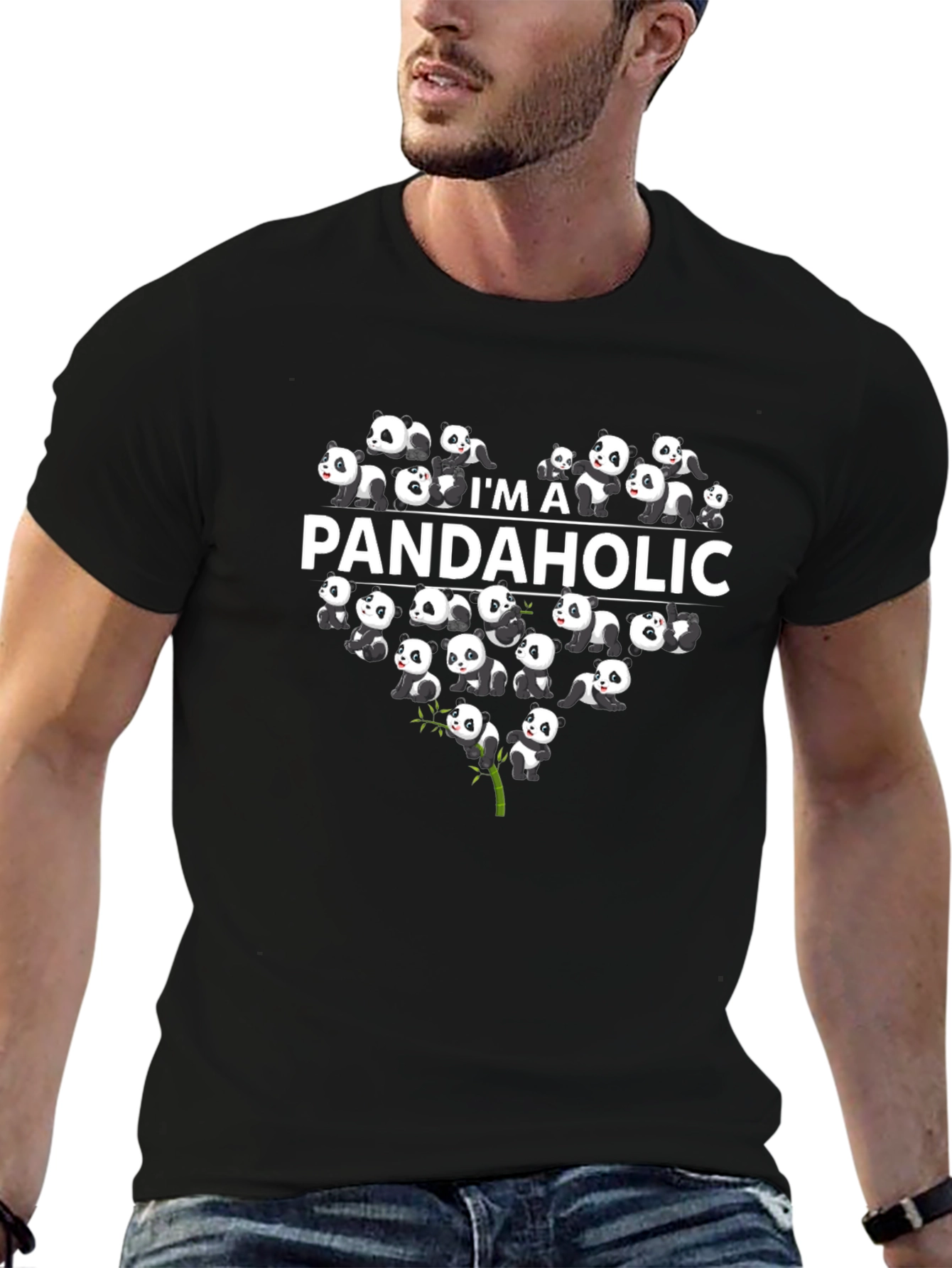 Panda Lover T-Shirt - Im A Pandaholic Tee