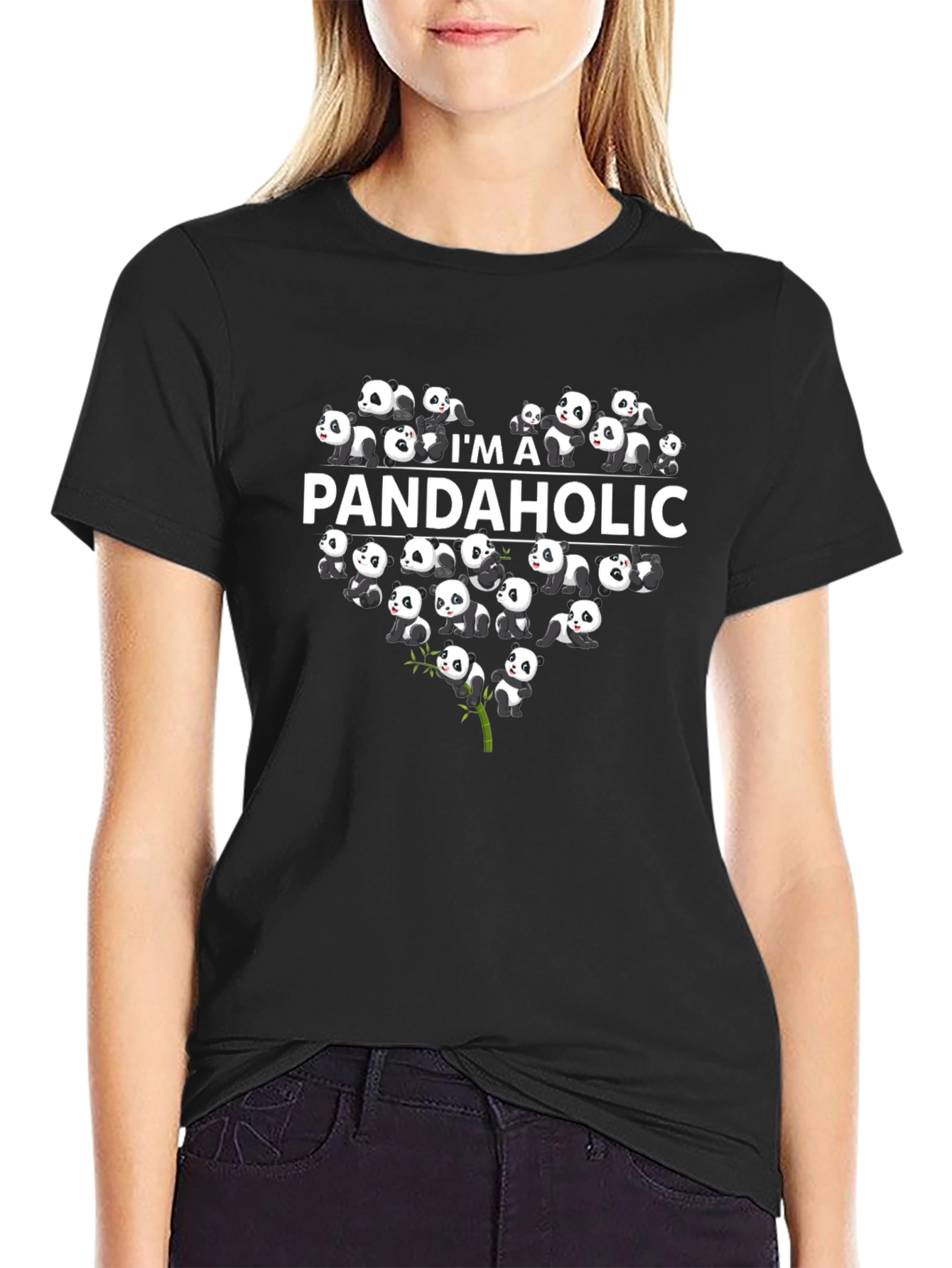 Panda Lover T-Shirt - Im A Pandaholic Tee