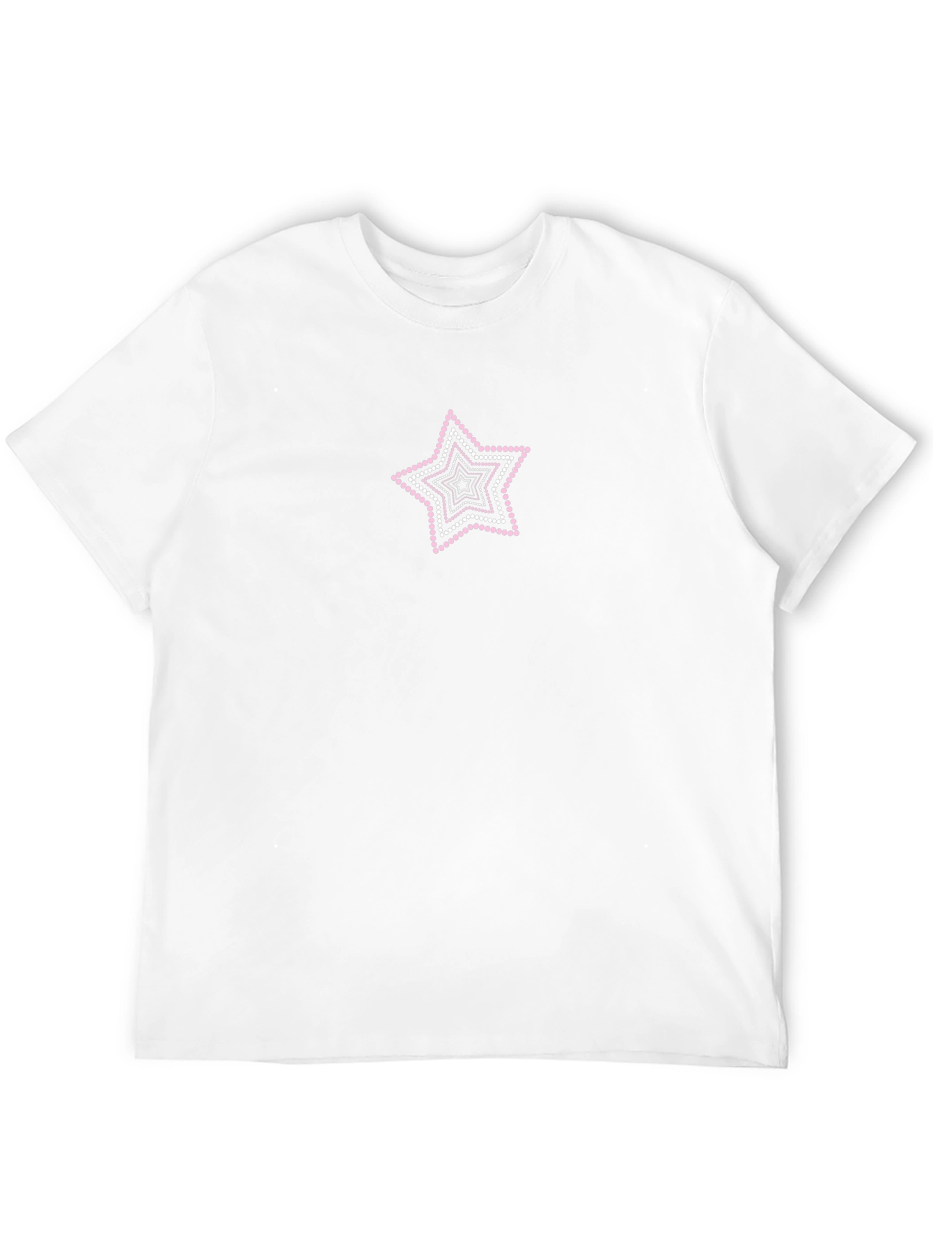 Star Dotted Graphic Tee - Black