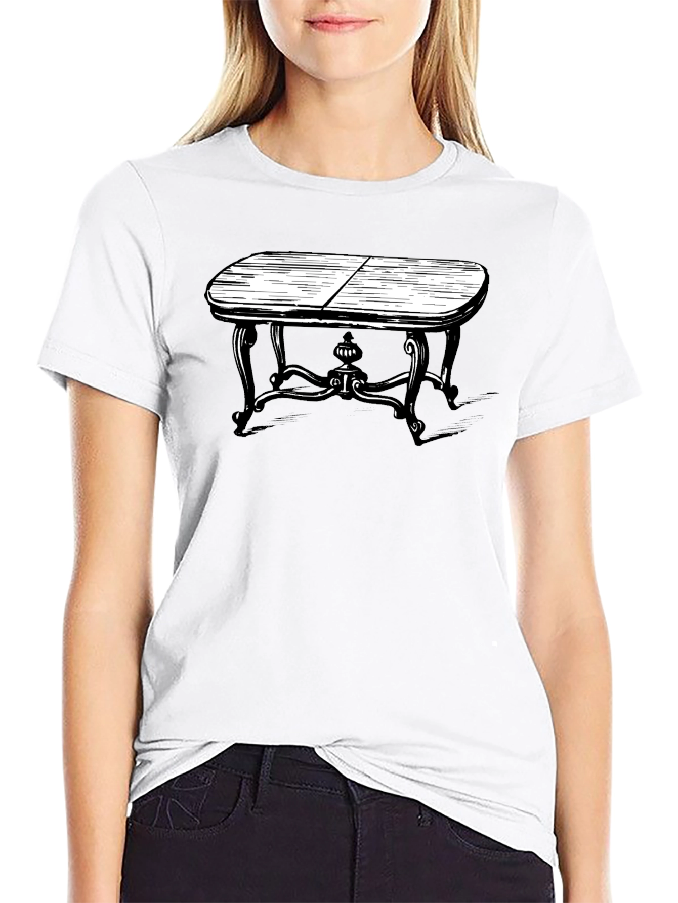 Retro Table Graphic Tee - Classic Black