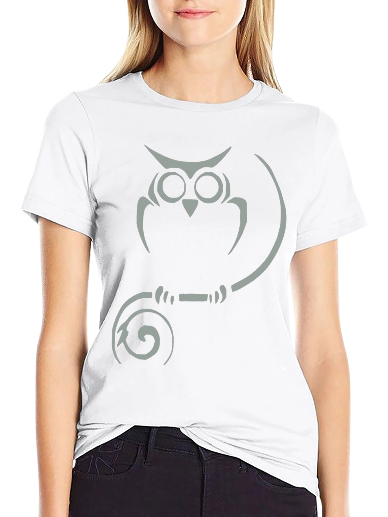 Owl Graphic Tee - Mens Black T-Shirt
