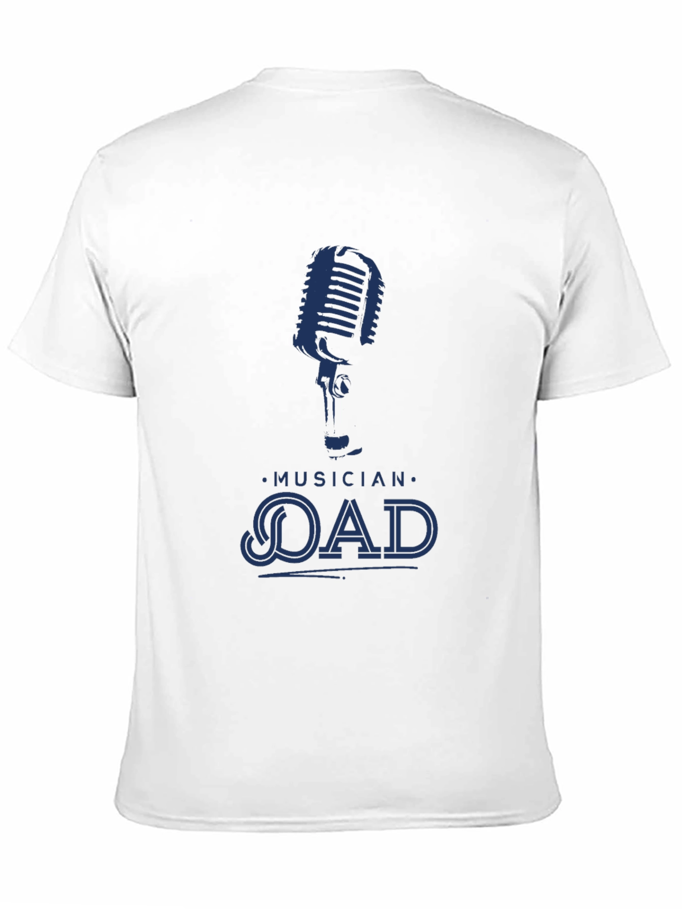 Musician Dad Graphic Tee - Cool Microphone Design