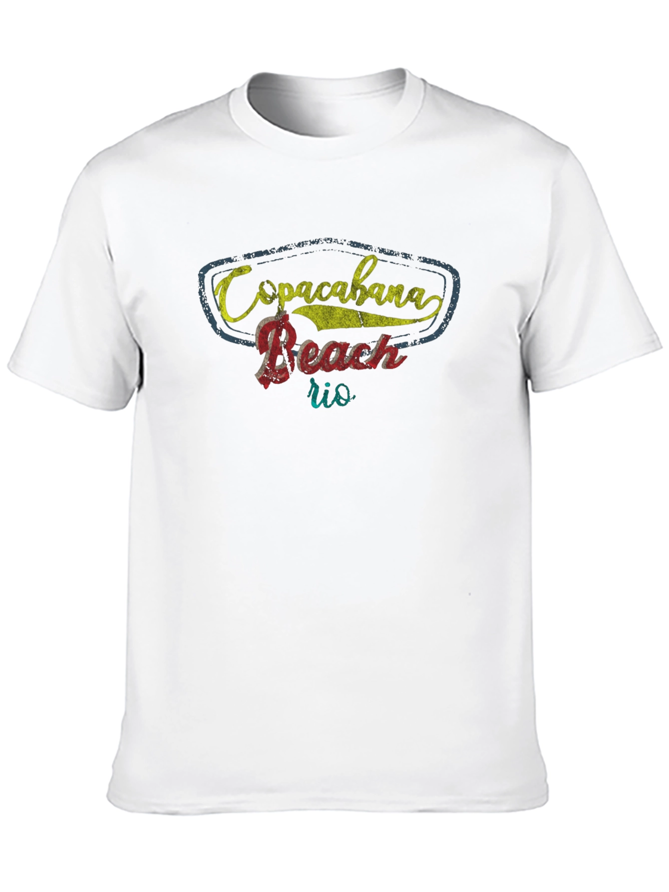 Copacabana Beach Rio Black T-Shirt