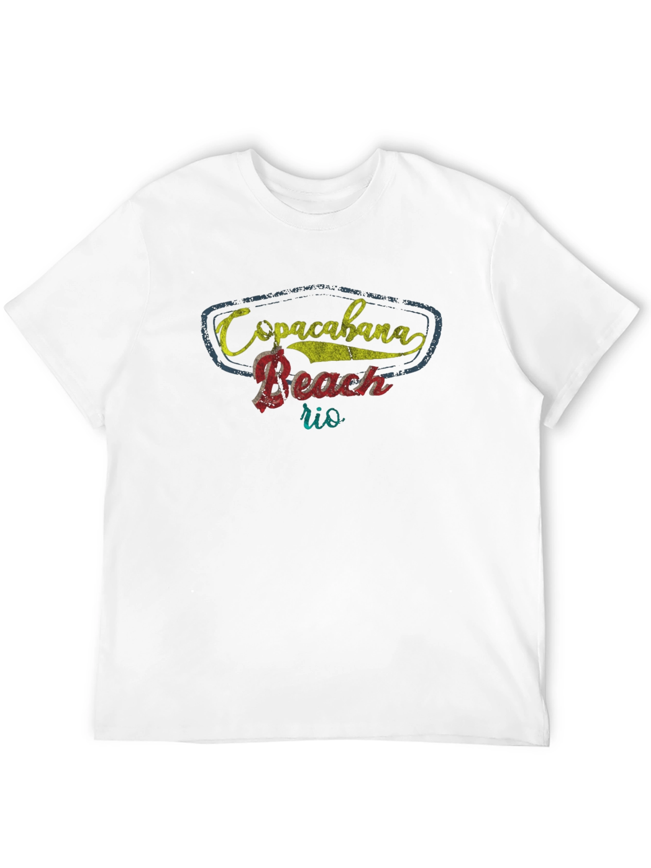 Copacabana Beach Rio Black T-Shirt