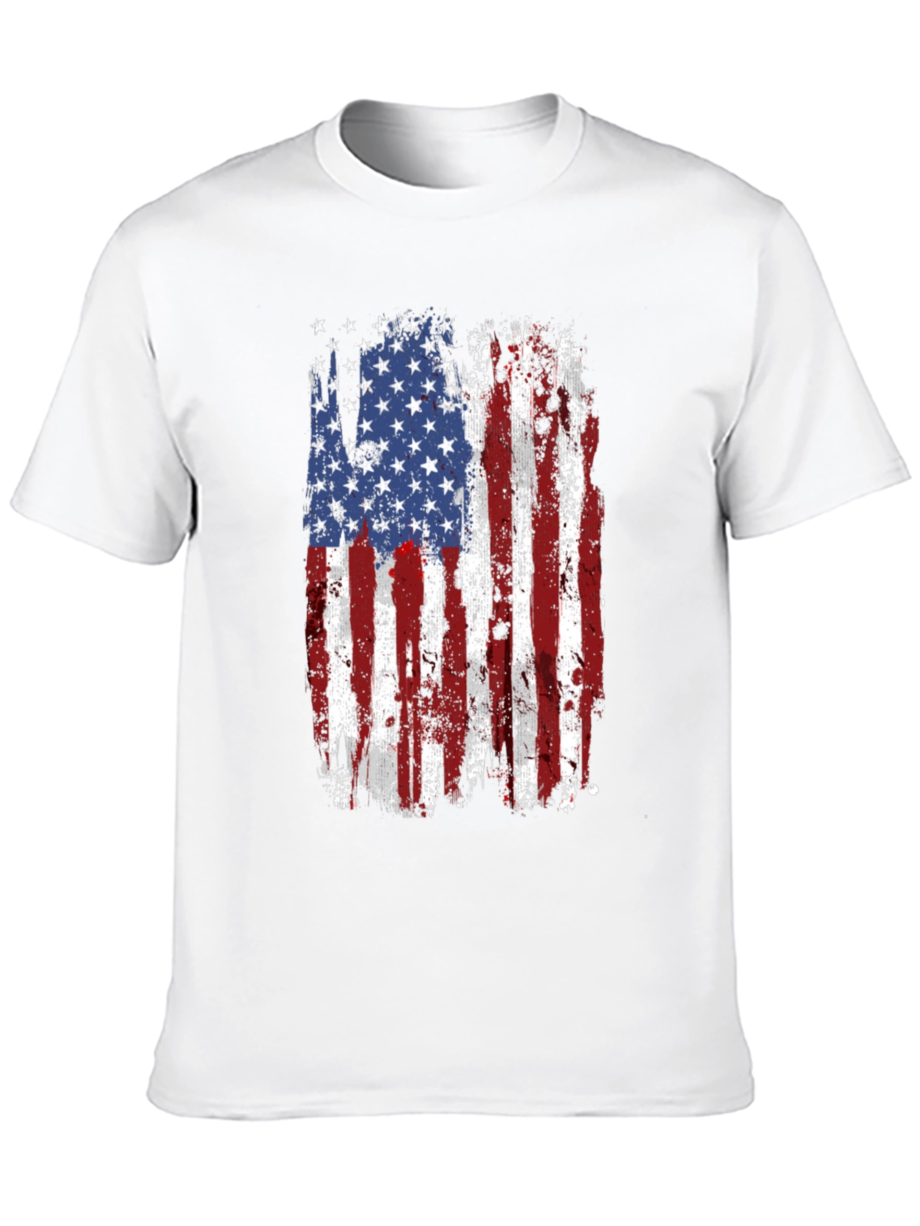 USA Flag Graphic Tee Patriotic Shirt