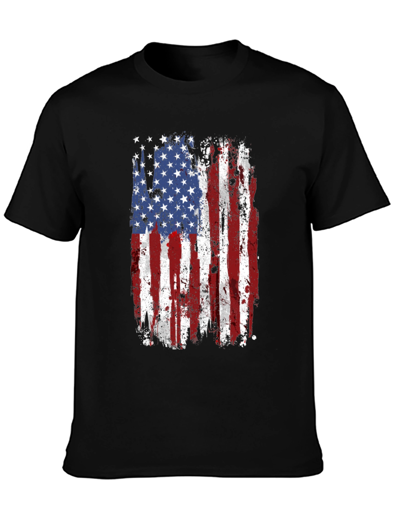 USA Flag Graphic Tee Patriotic Shirt