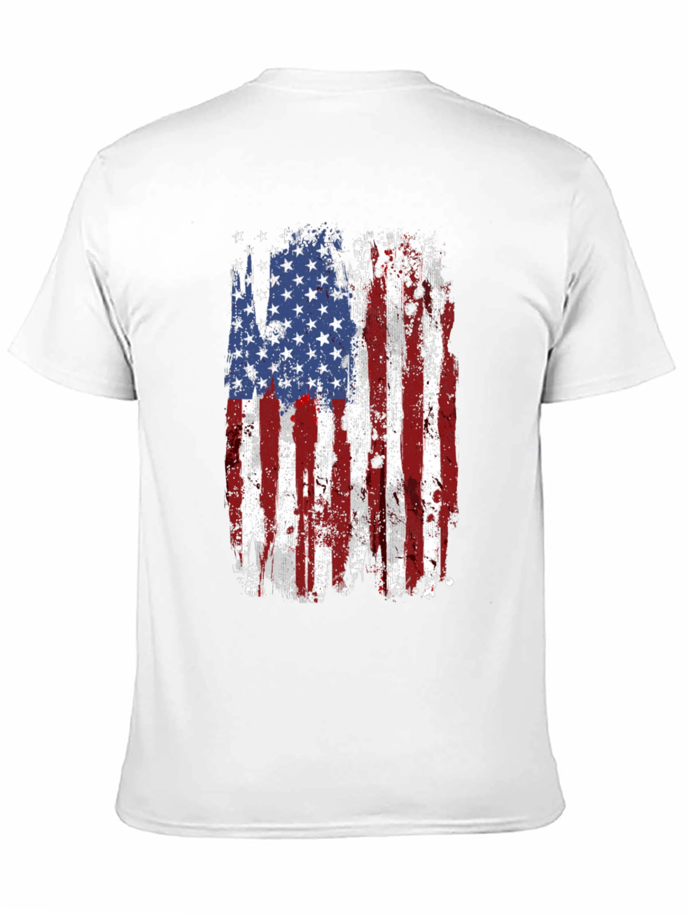 USA Flag Graphic Tee Patriotic Shirt
