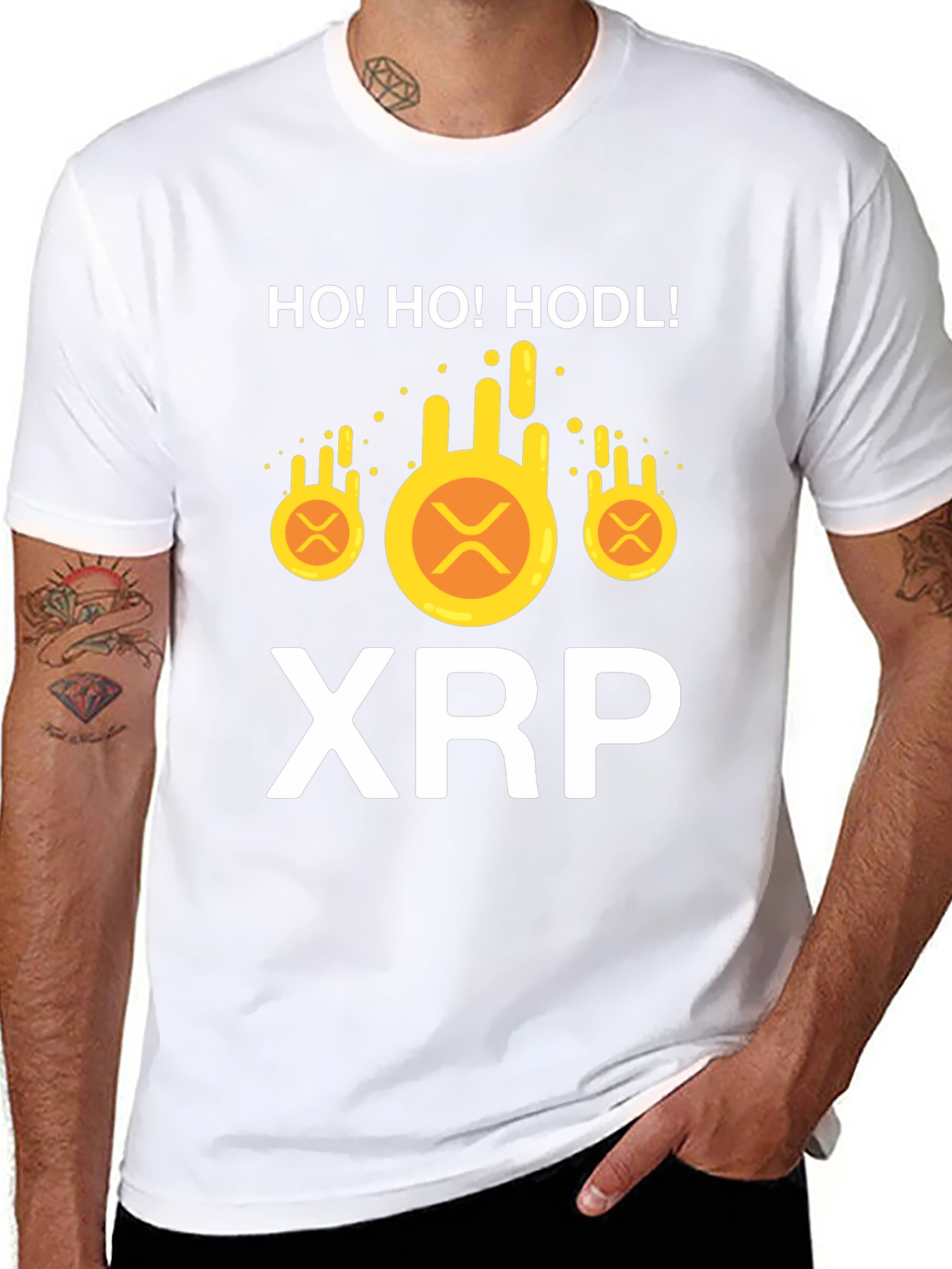HO! HO! HODL! XRP Crypto Christmas T-Shirt