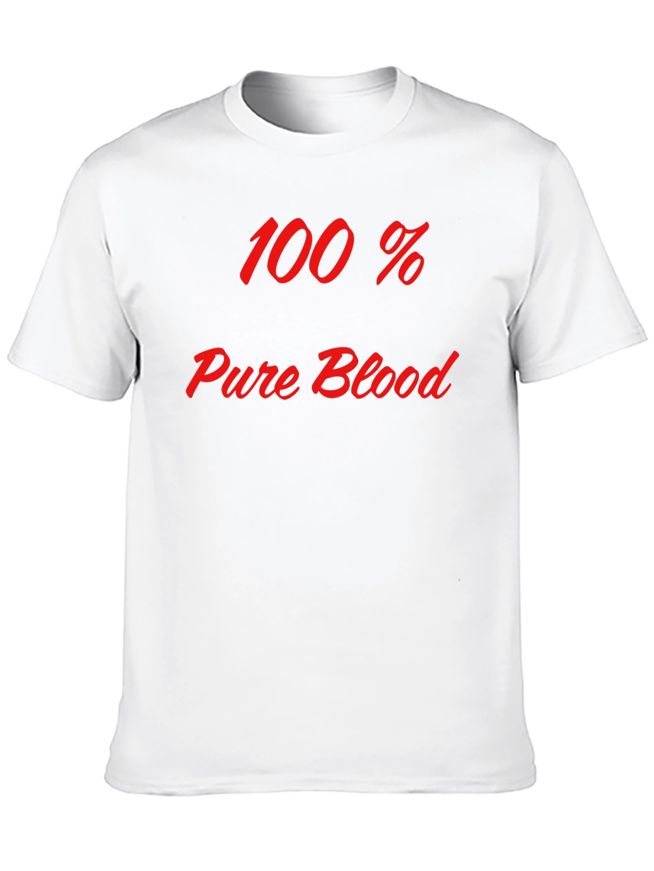 100% Pure Blood Graphic Tee - Bold Statement T-Shirt