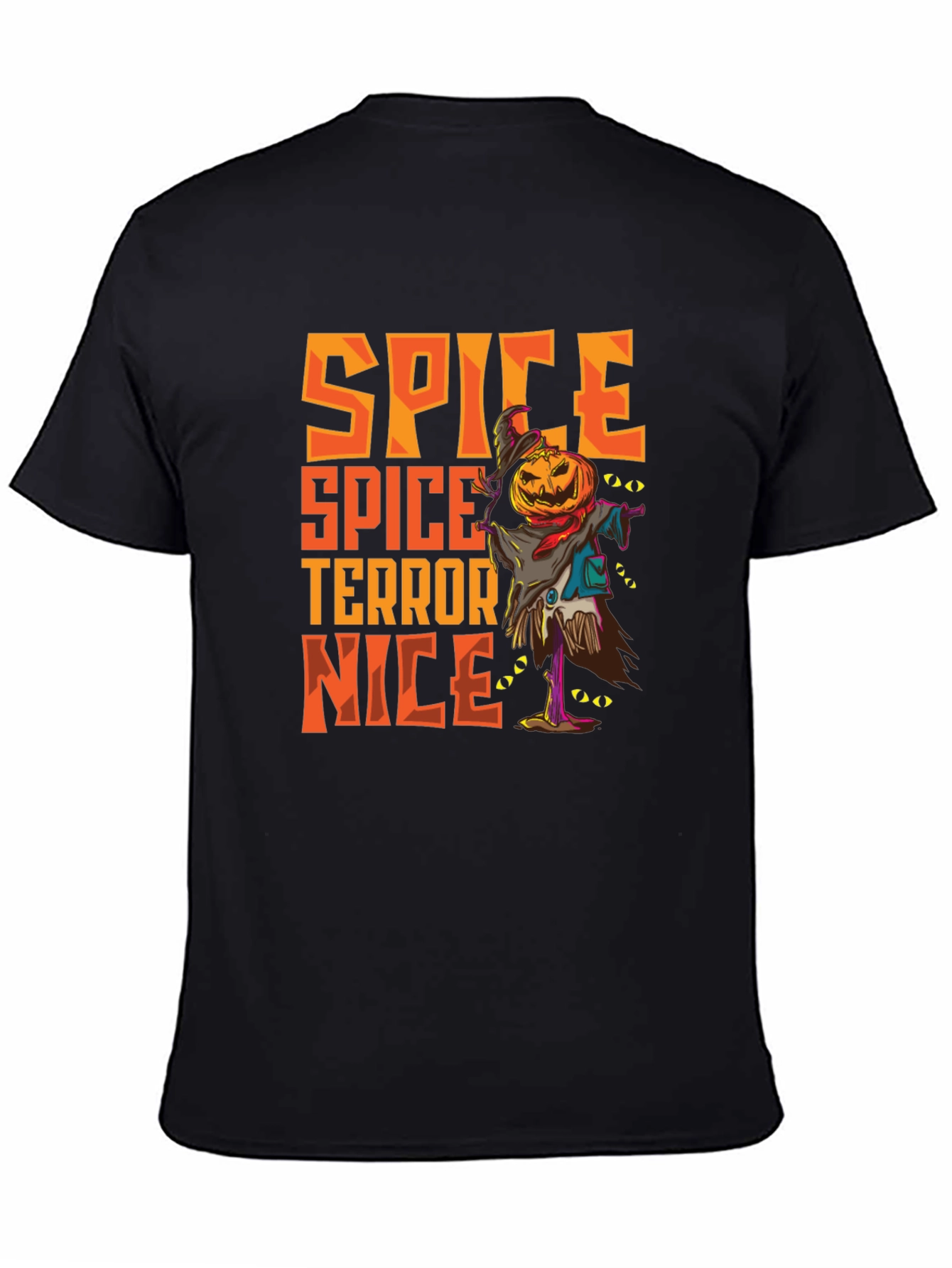 Spice Terror Nice Graphic T-Shirt - Halloween Scarecrow