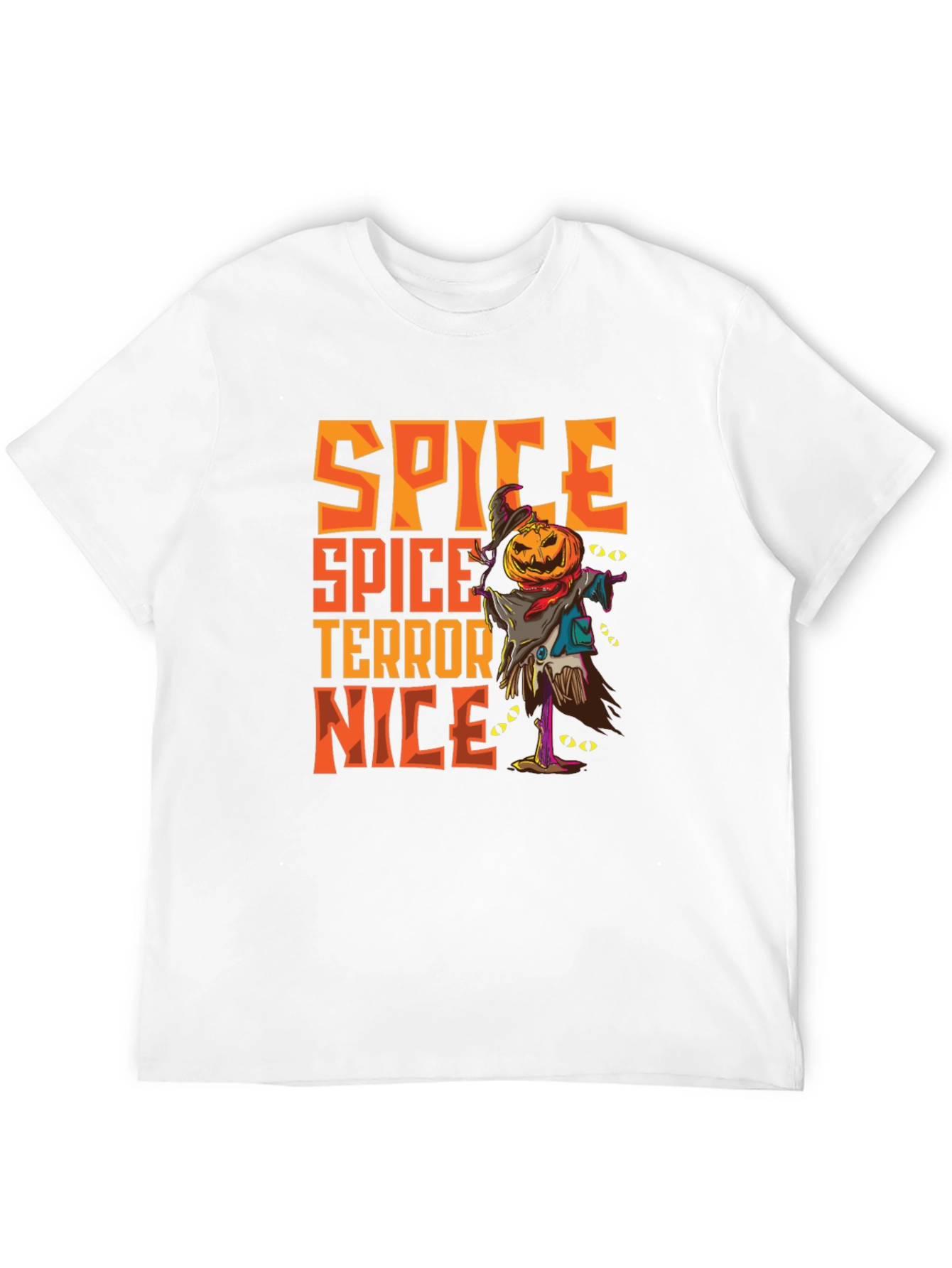 Spice Terror Nice Graphic T-Shirt - Halloween Scarecrow
