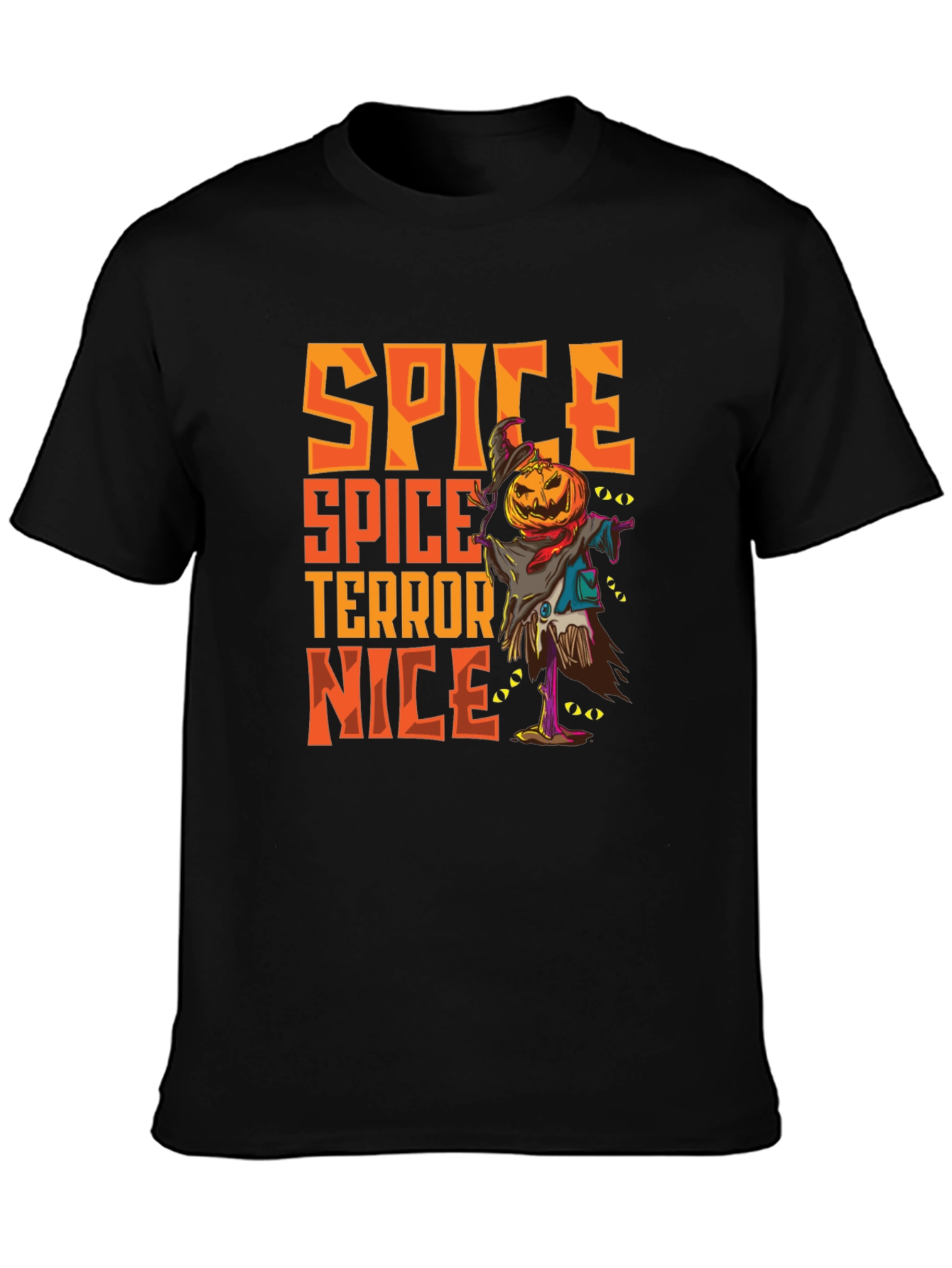 Spice Terror Nice Graphic T-Shirt - Halloween Scarecrow