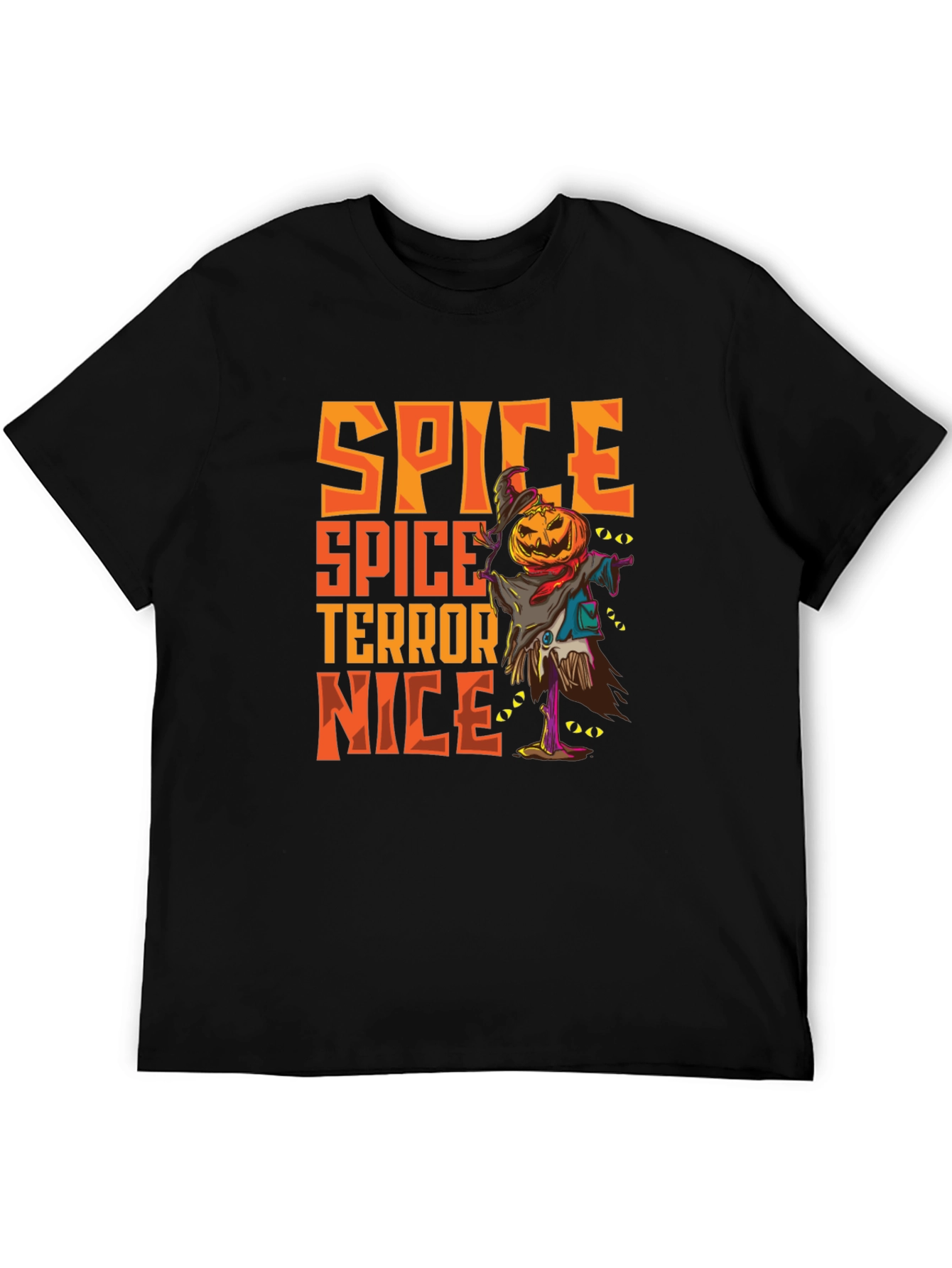 Spice Terror Nice Graphic T-Shirt - Halloween Scarecrow