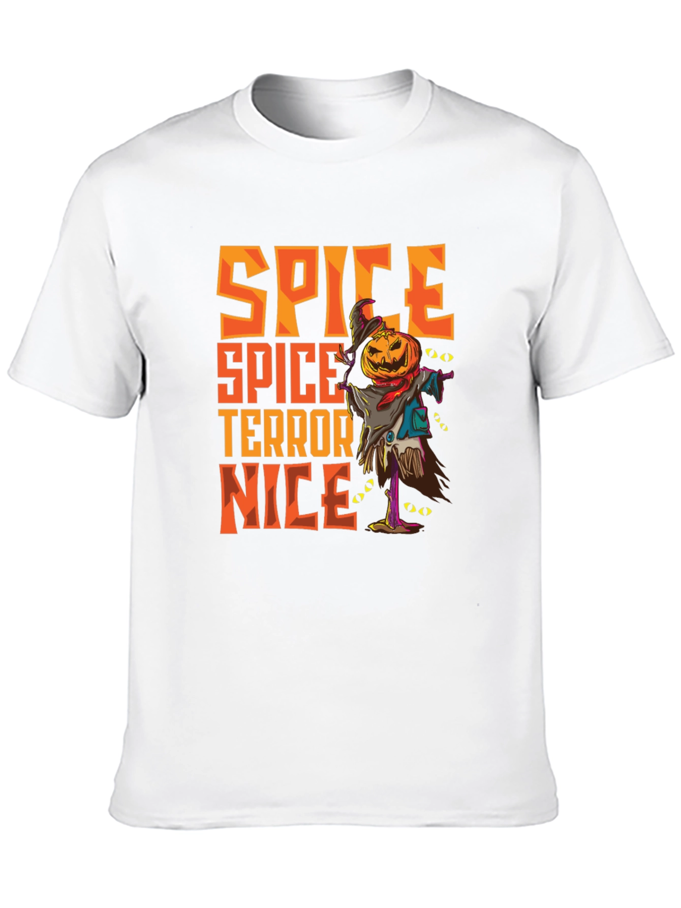 Spice Terror Nice Graphic T-Shirt - Halloween Scarecrow