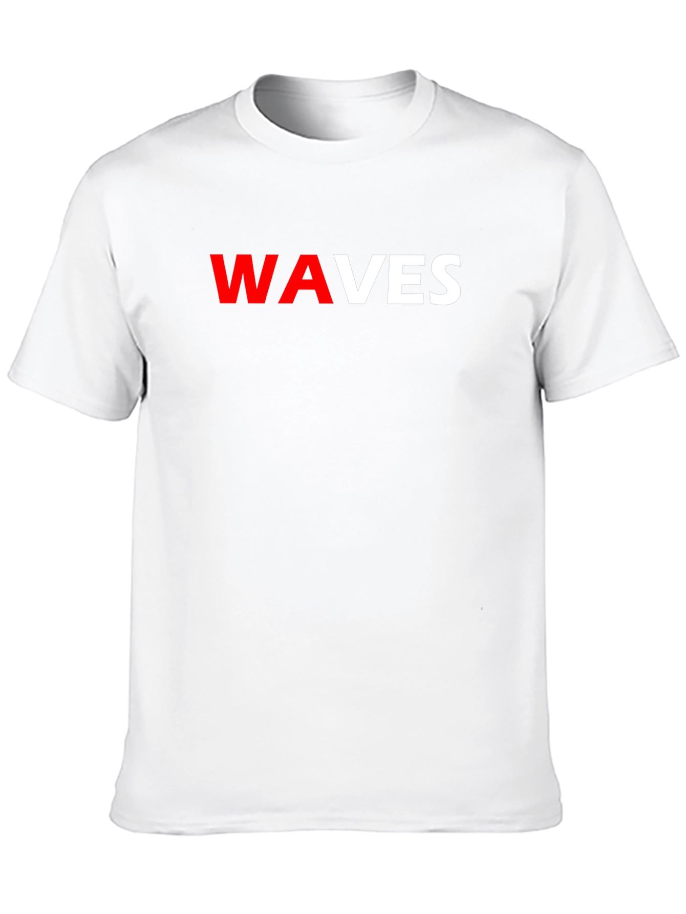 WAVES Graphic Tee - Stylish Black T-Shirt
