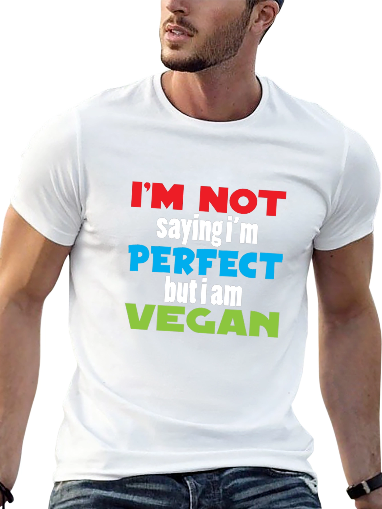 Vegan Slogan T-Shirt - Perfect But Vegan!