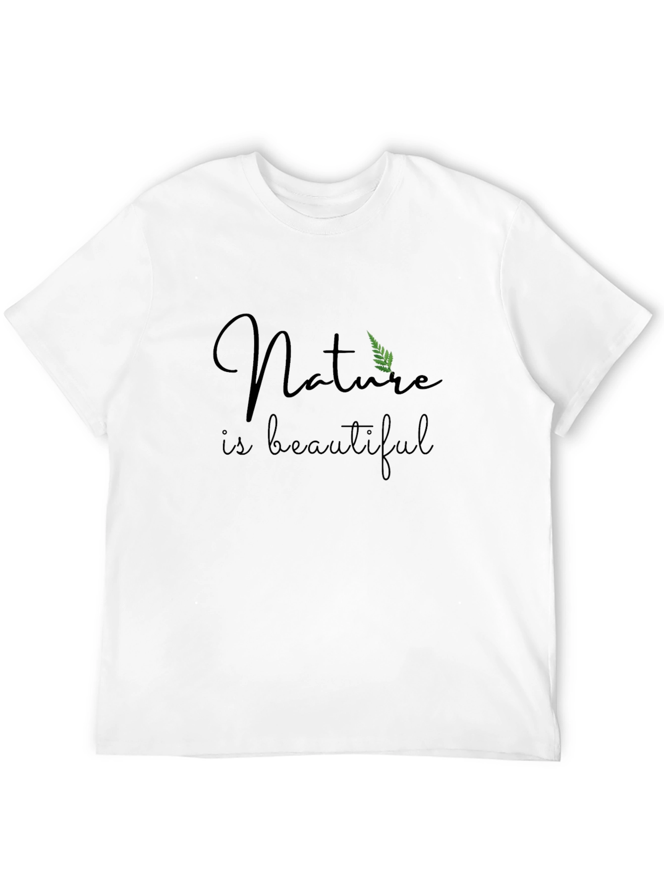 Nature is Beautiful Black T-Shirt