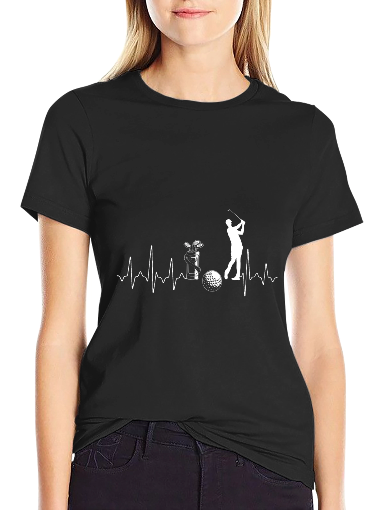 Golf Heartbeat T-Shirt