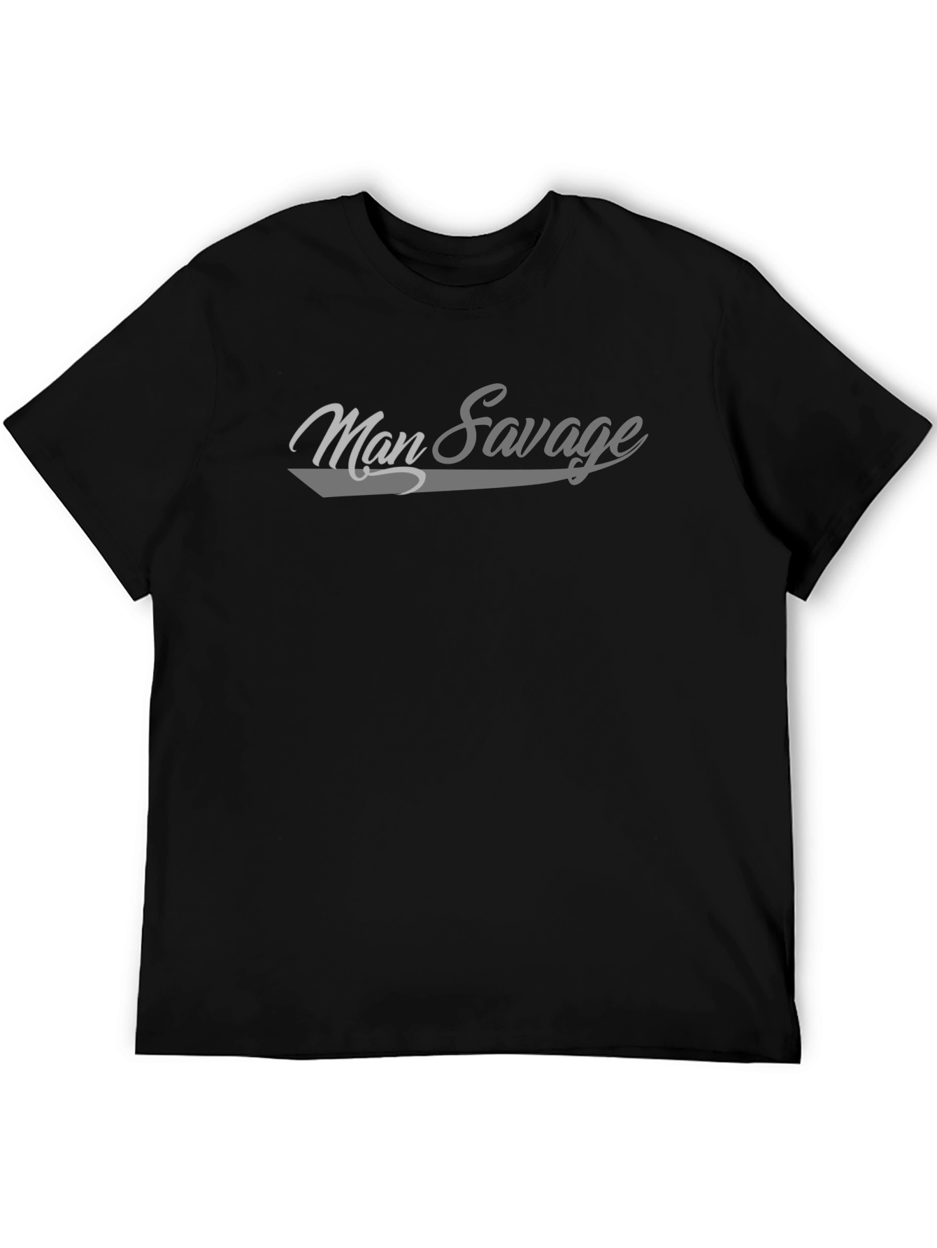 Man Savage Graphic Tee - Stylish Cotton T-Shirt